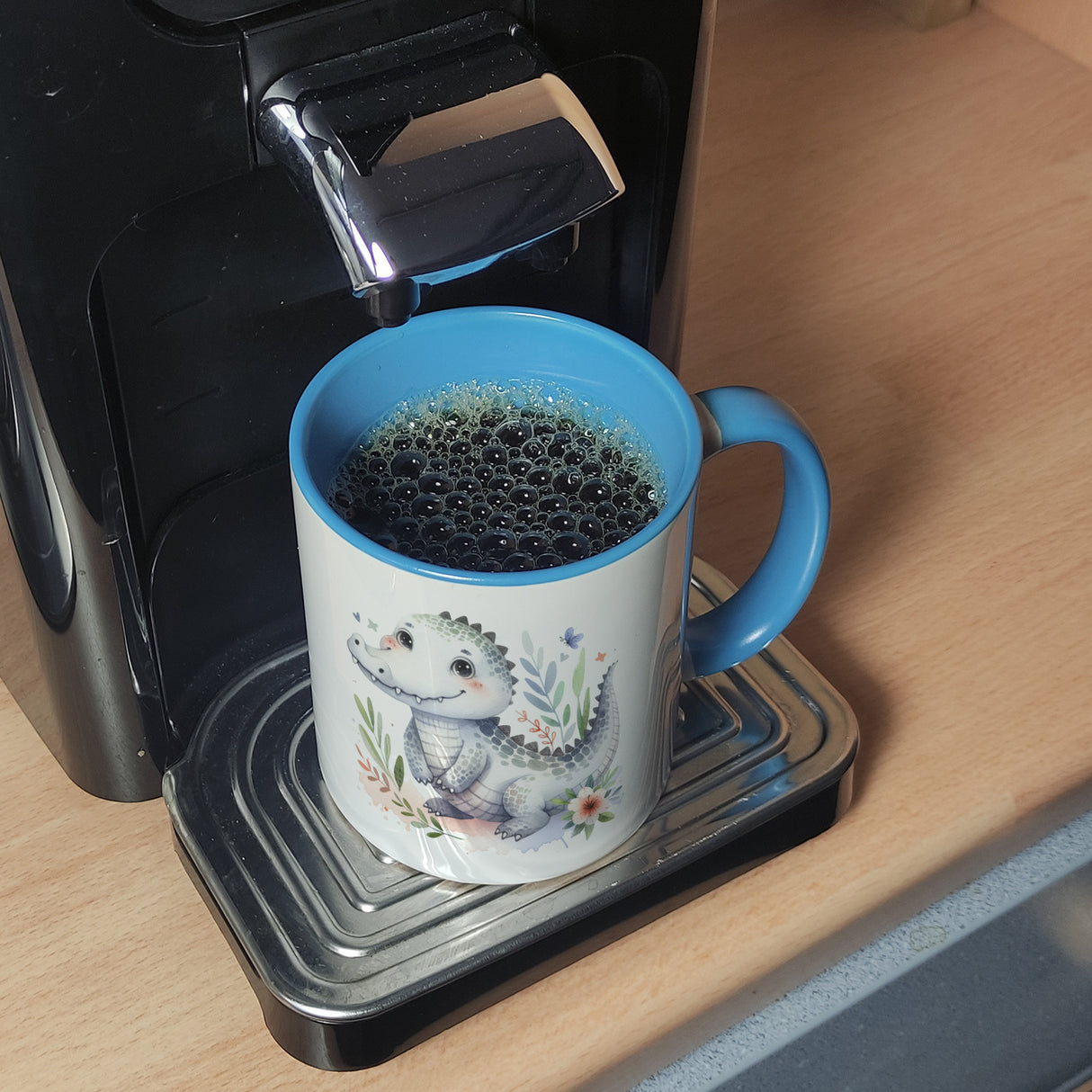 kleines Krokodil Kaffeebecher