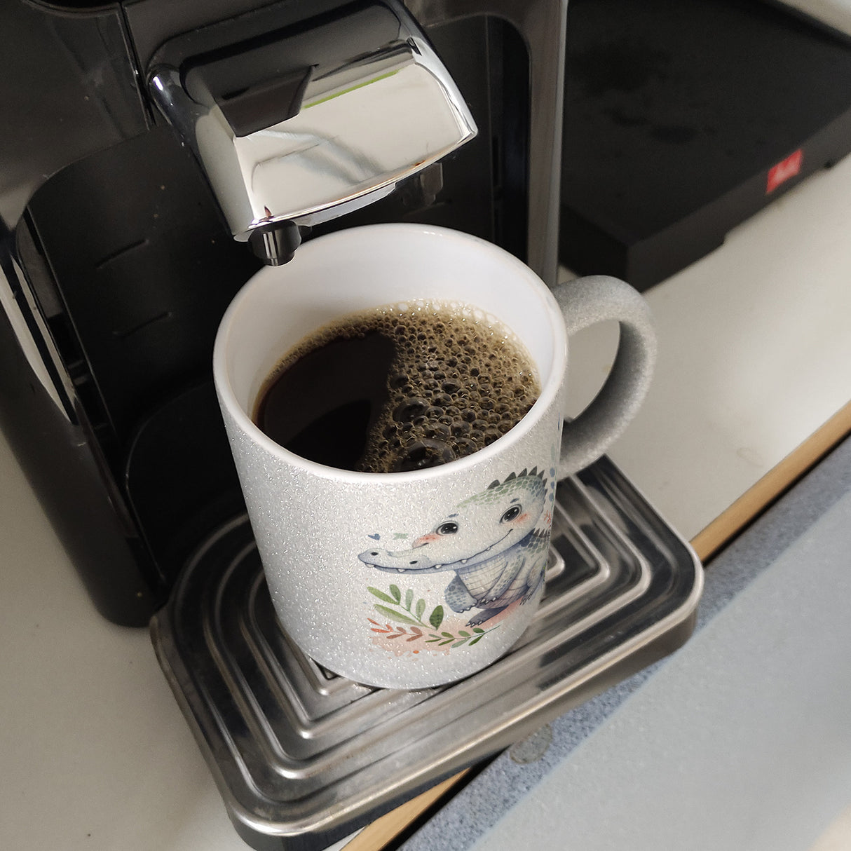 kleines Krokodil Kaffeebecher