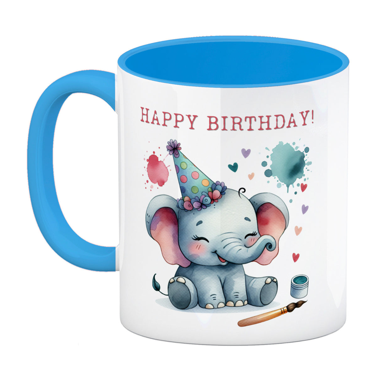 Happy Birthday Elefant Kaffeebecher