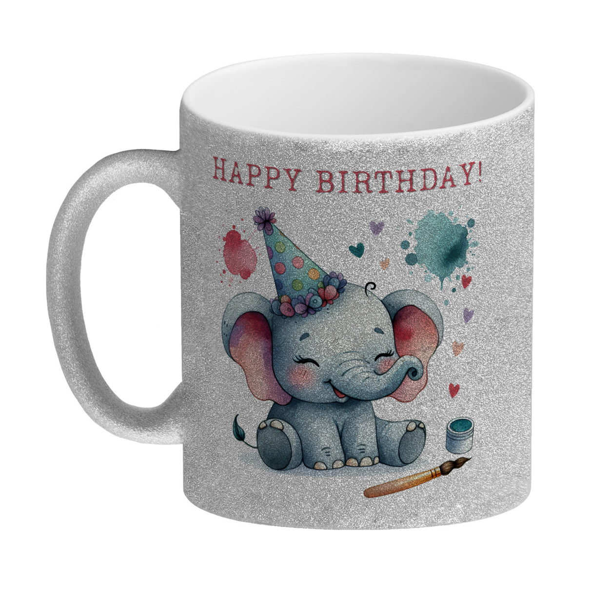 Happy Birthday Elefant Kaffeebecher