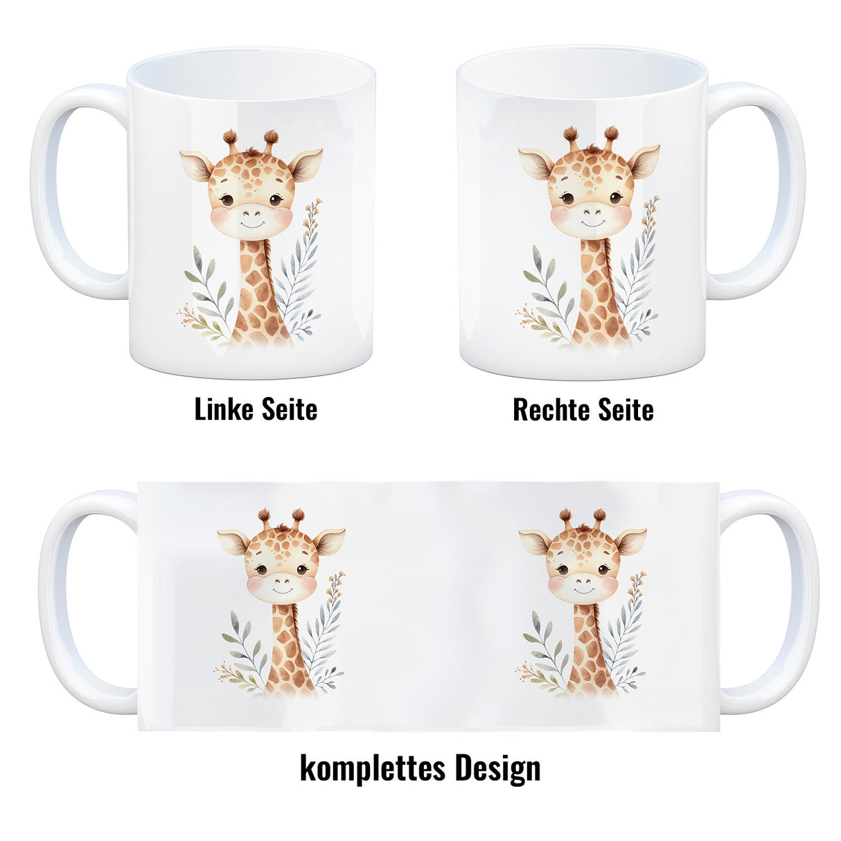 Giraffe Kaffeebecher