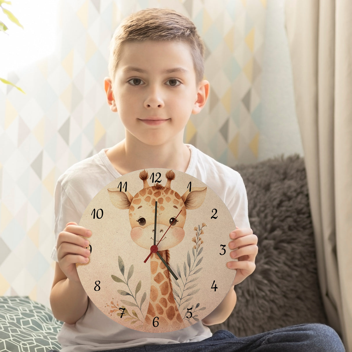 Giraffe Wanduhr