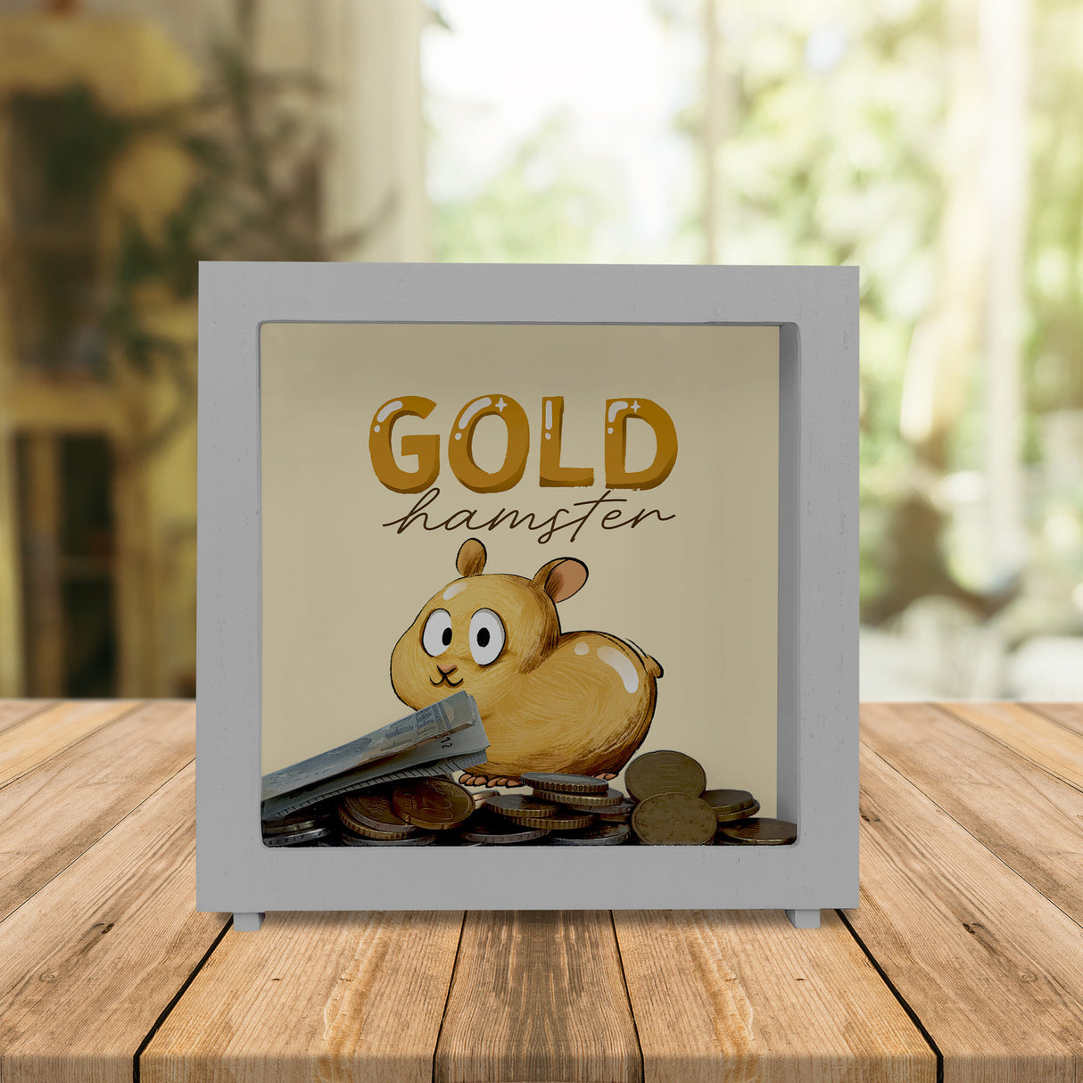 Goldhamster Spardose
