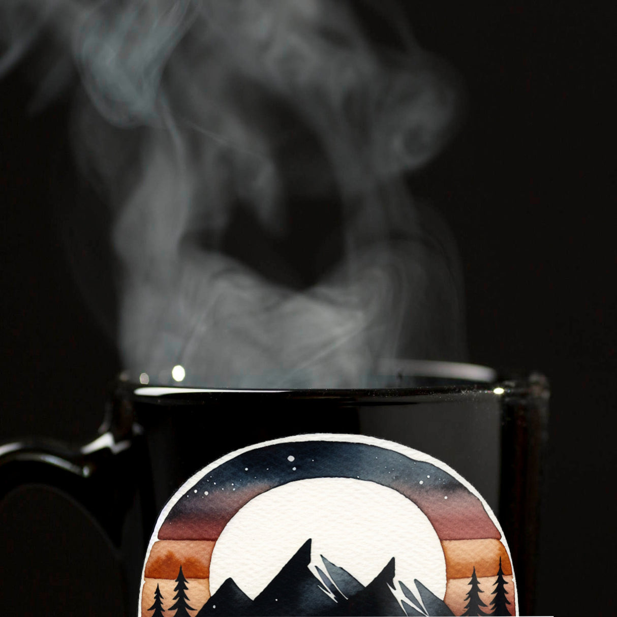Wohnmobil Tasse in Schwarz