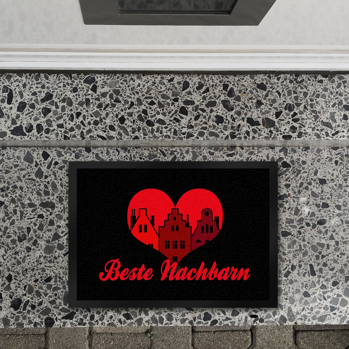 Nachbarschaft Fußmatte in 35x50 cm mit Spruch Beste Nachbarn
