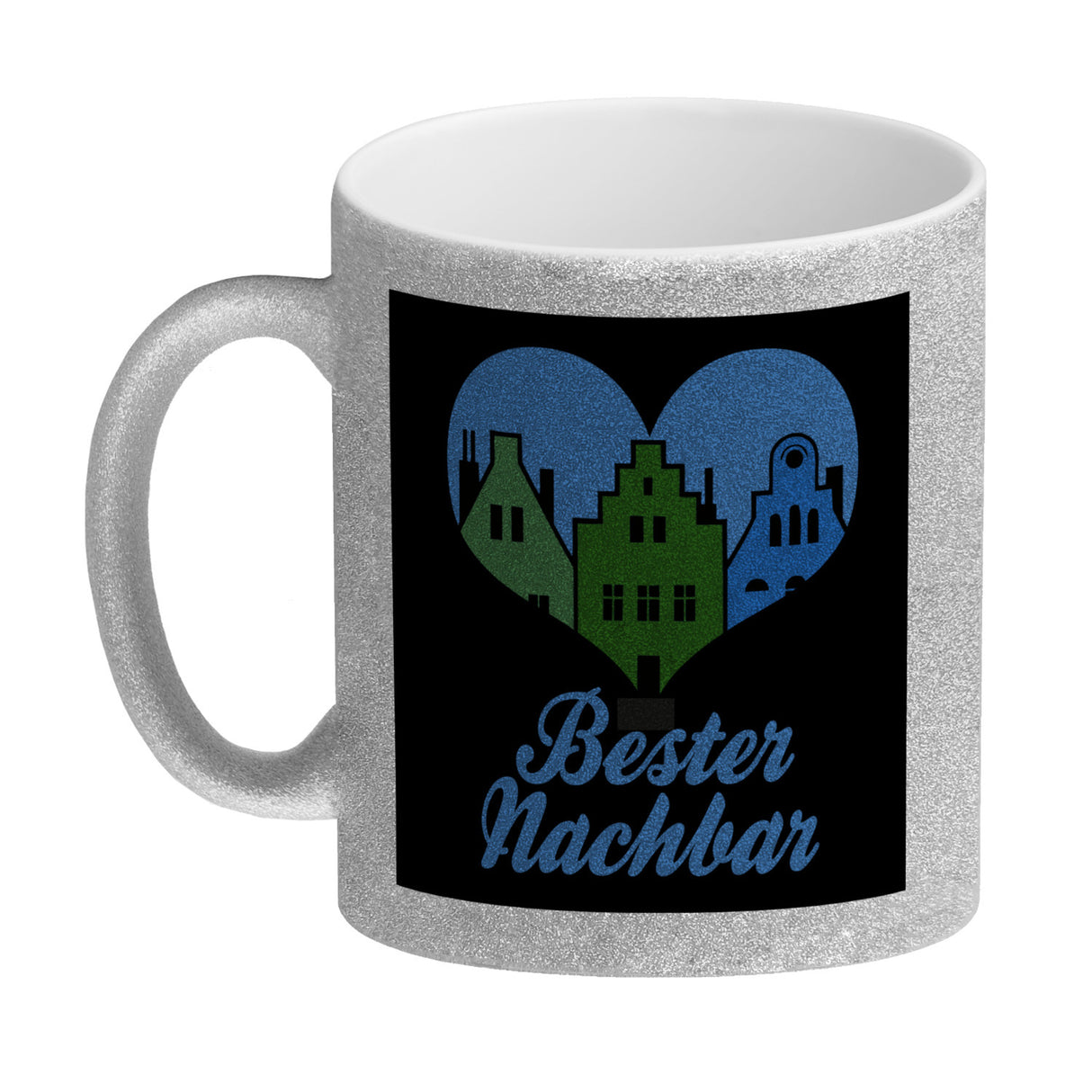 Nachbarschaft Kaffeebecher mit Spruch Bester Nachbar