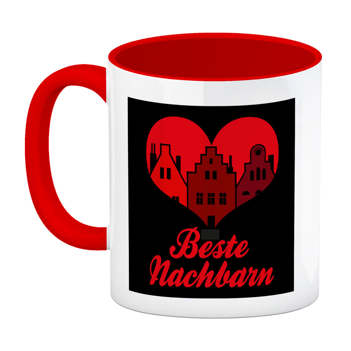 Nachbarschaft Kaffeebecher mit Spruch Beste Nachbarn
