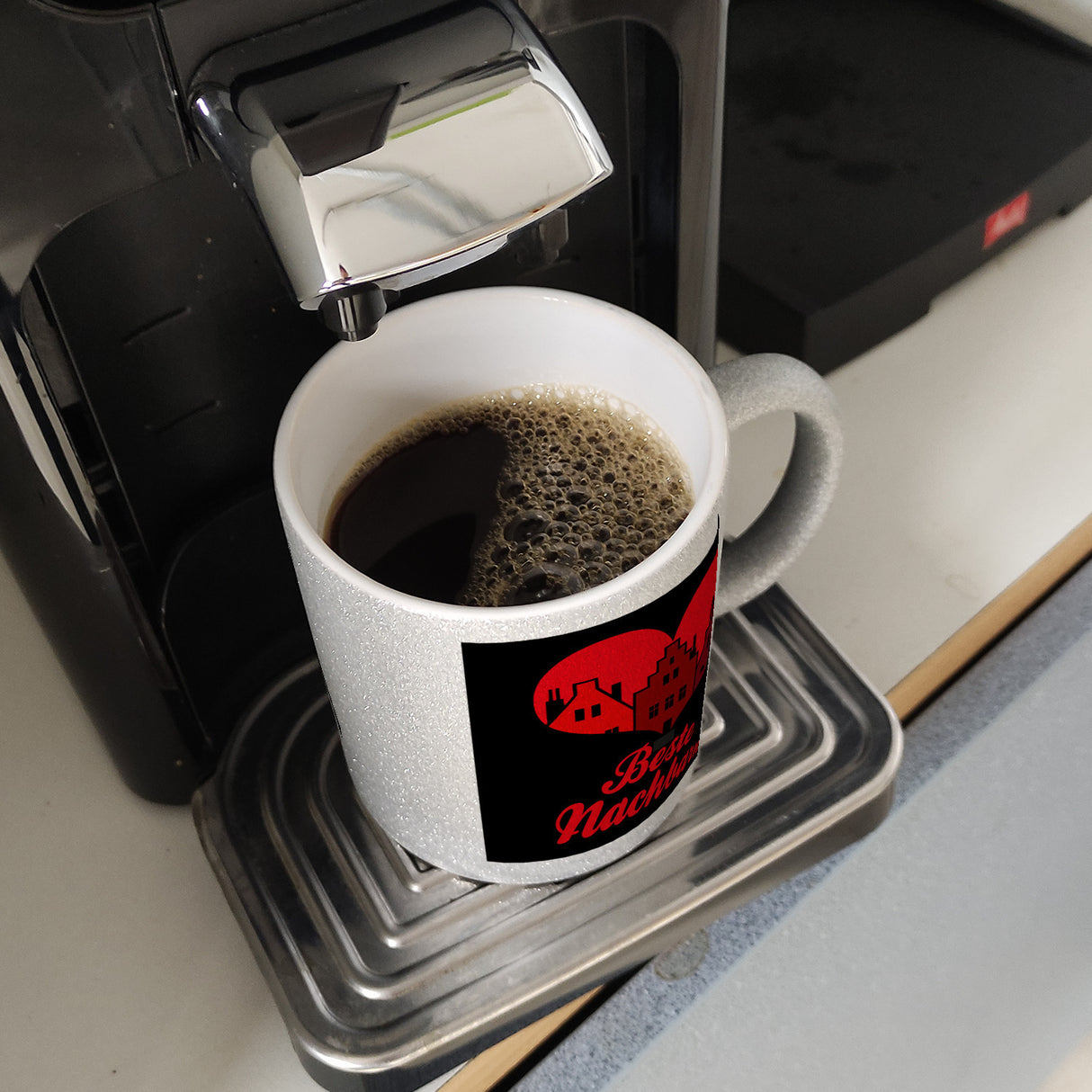 Nachbarschaft Kaffeebecher mit Spruch Beste Nachbarn