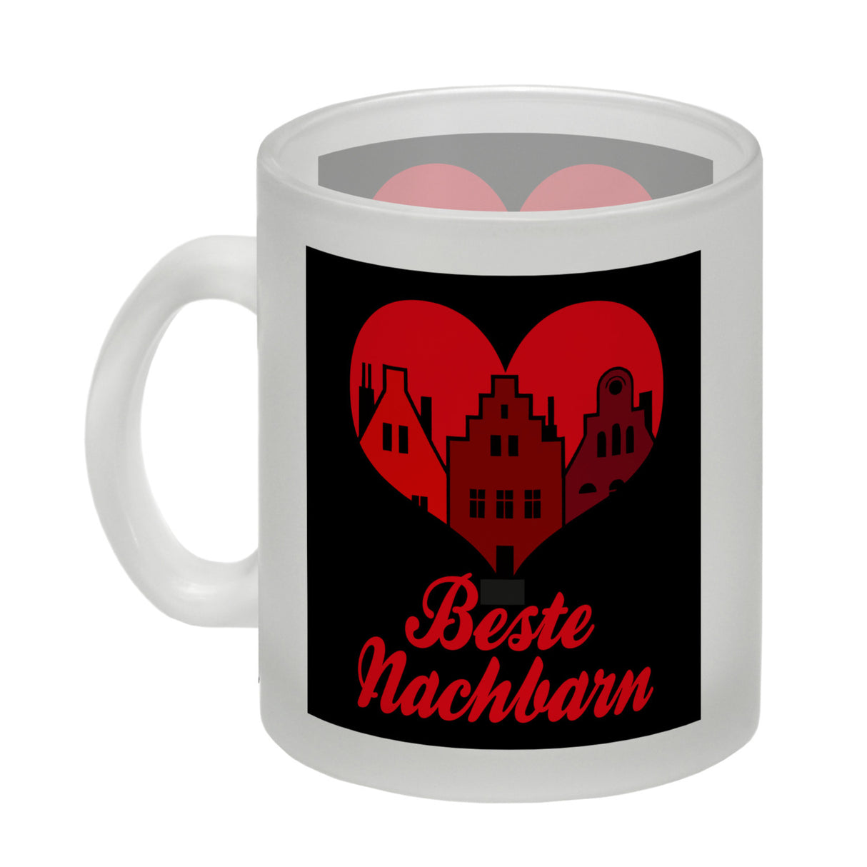 Nachbarschaft Kaffeebecher mit Spruch Beste Nachbarn