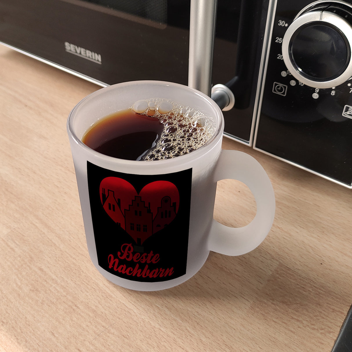 Nachbarschaft Kaffeebecher mit Spruch Beste Nachbarn