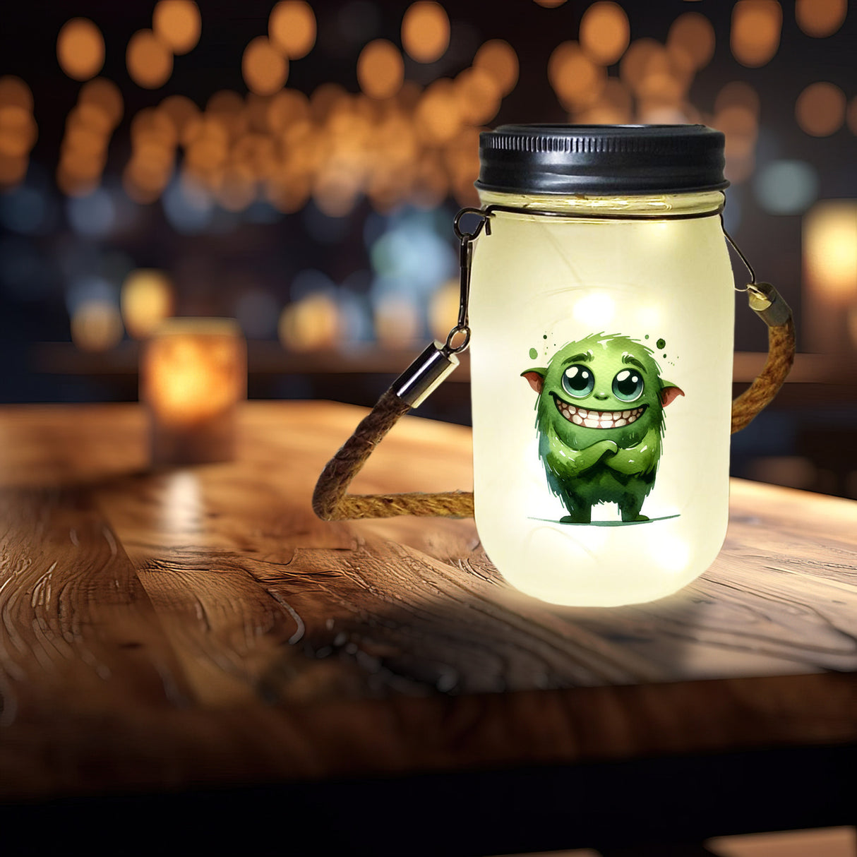grünes Monster Solarlicht