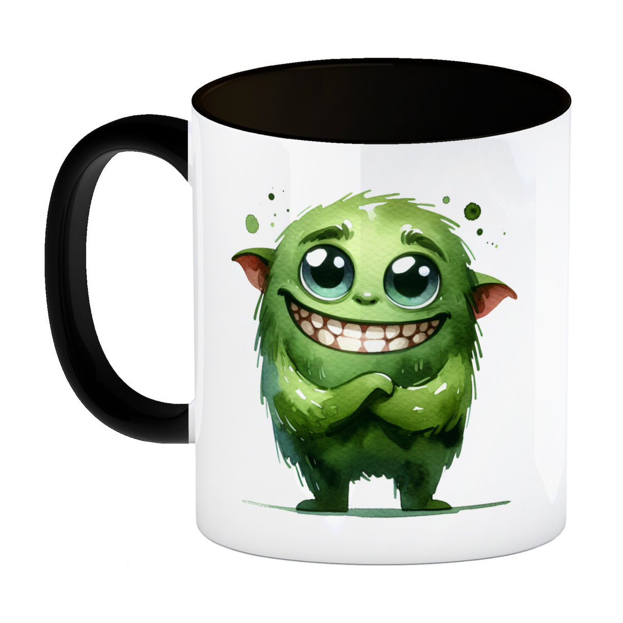 grünes Monster Kaffeebecher