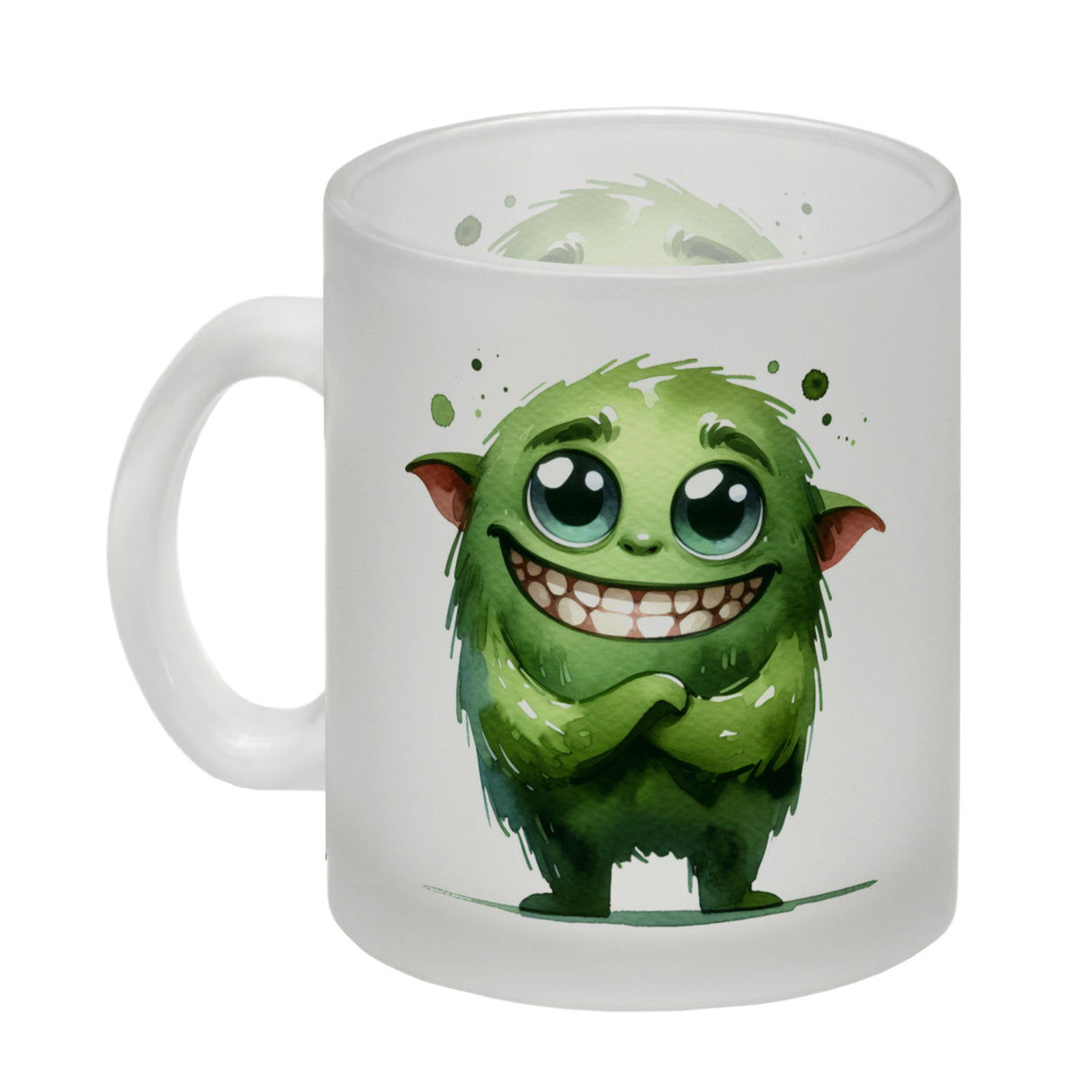 grünes Monster Kaffeebecher