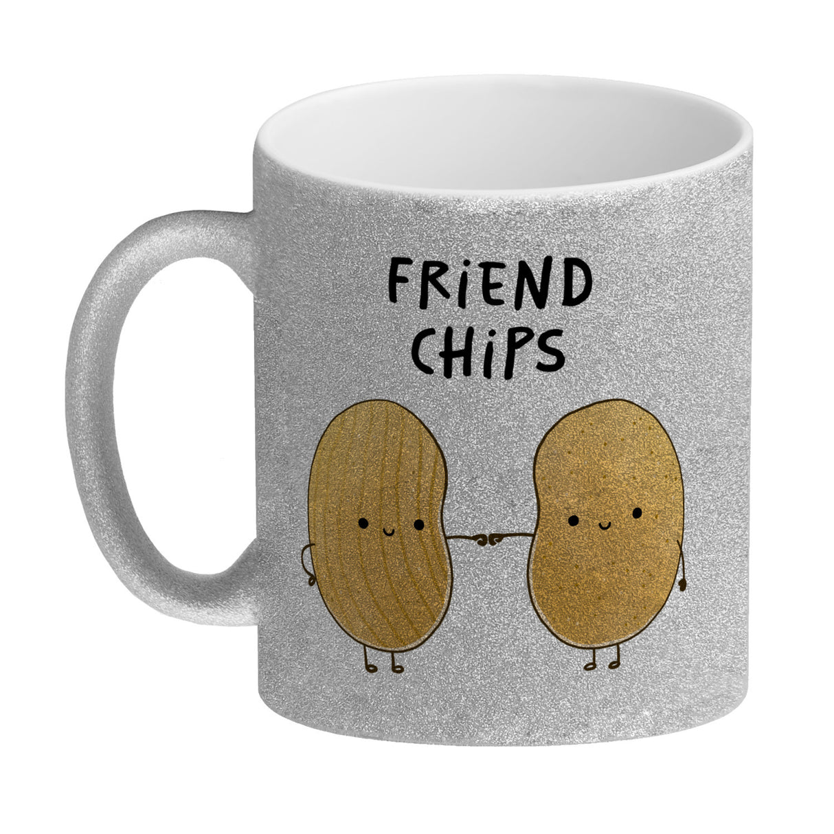 Chips Freundschaft Kaffeebecher mit Spruch Friendchips