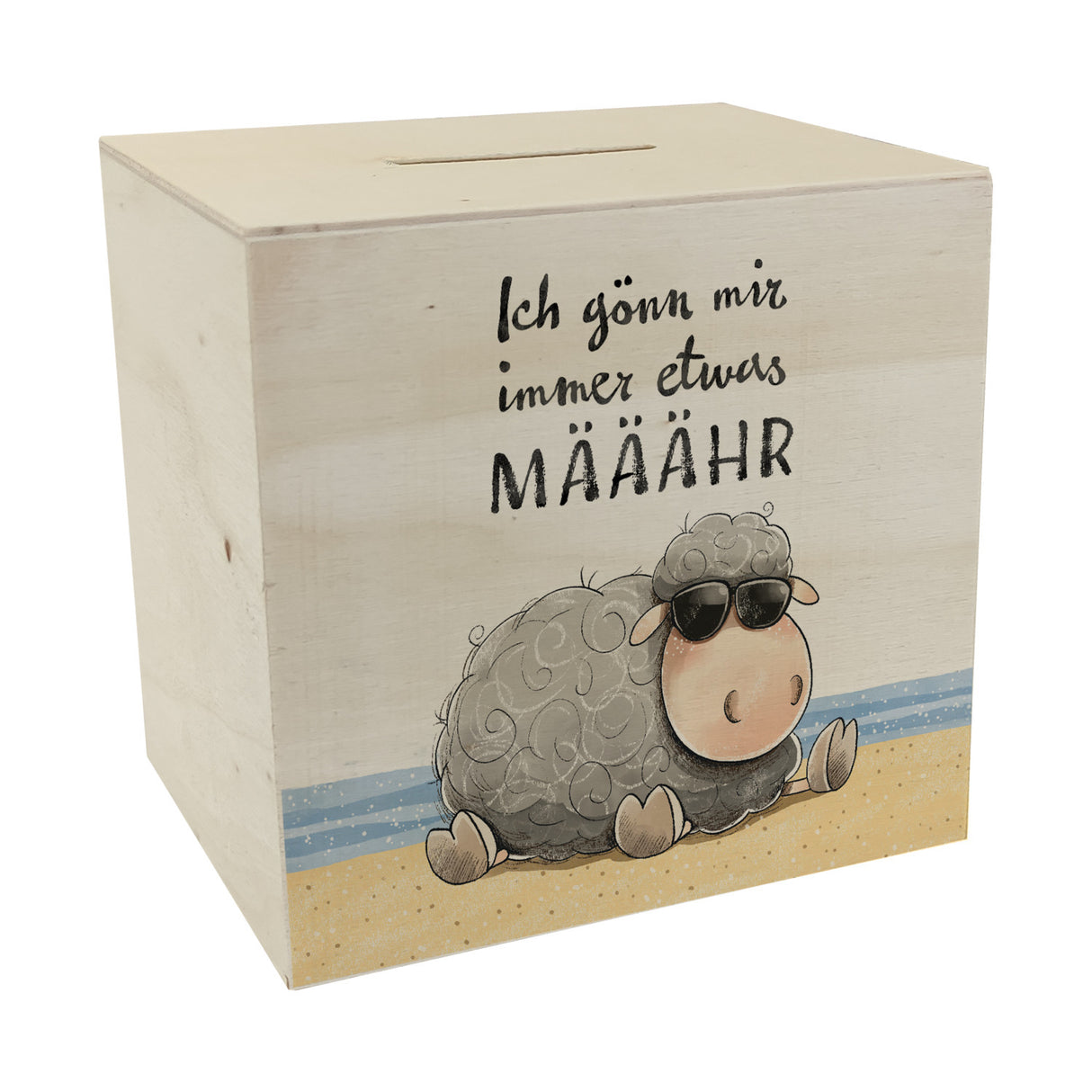 Schaf Spardose mit Spruch Ich gönn mir immer etwas MÄÄÄHR
