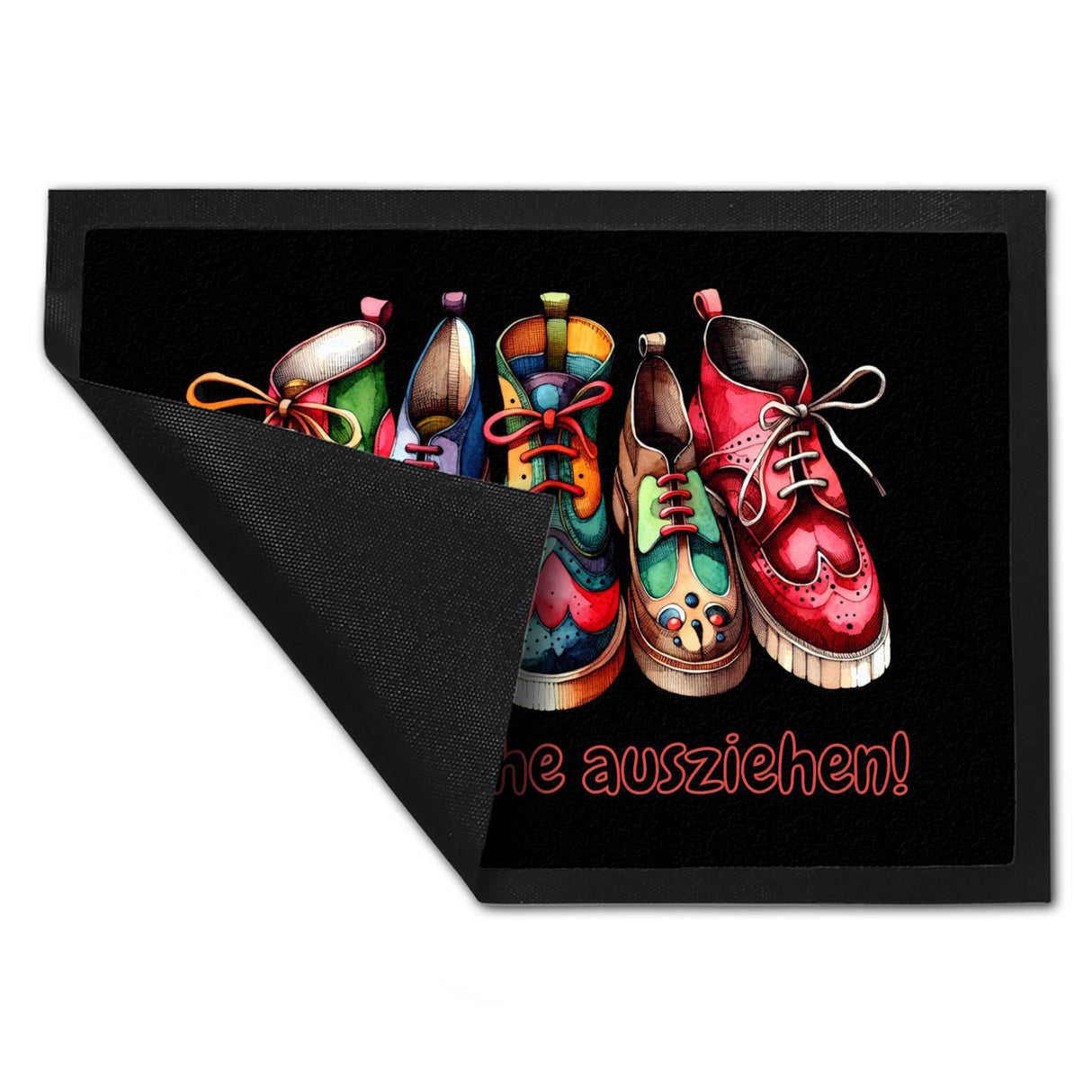 Schuhe ausziehen Fußmatte in 35x50 cm mit Spruch Bitte Schuhe ausziehen