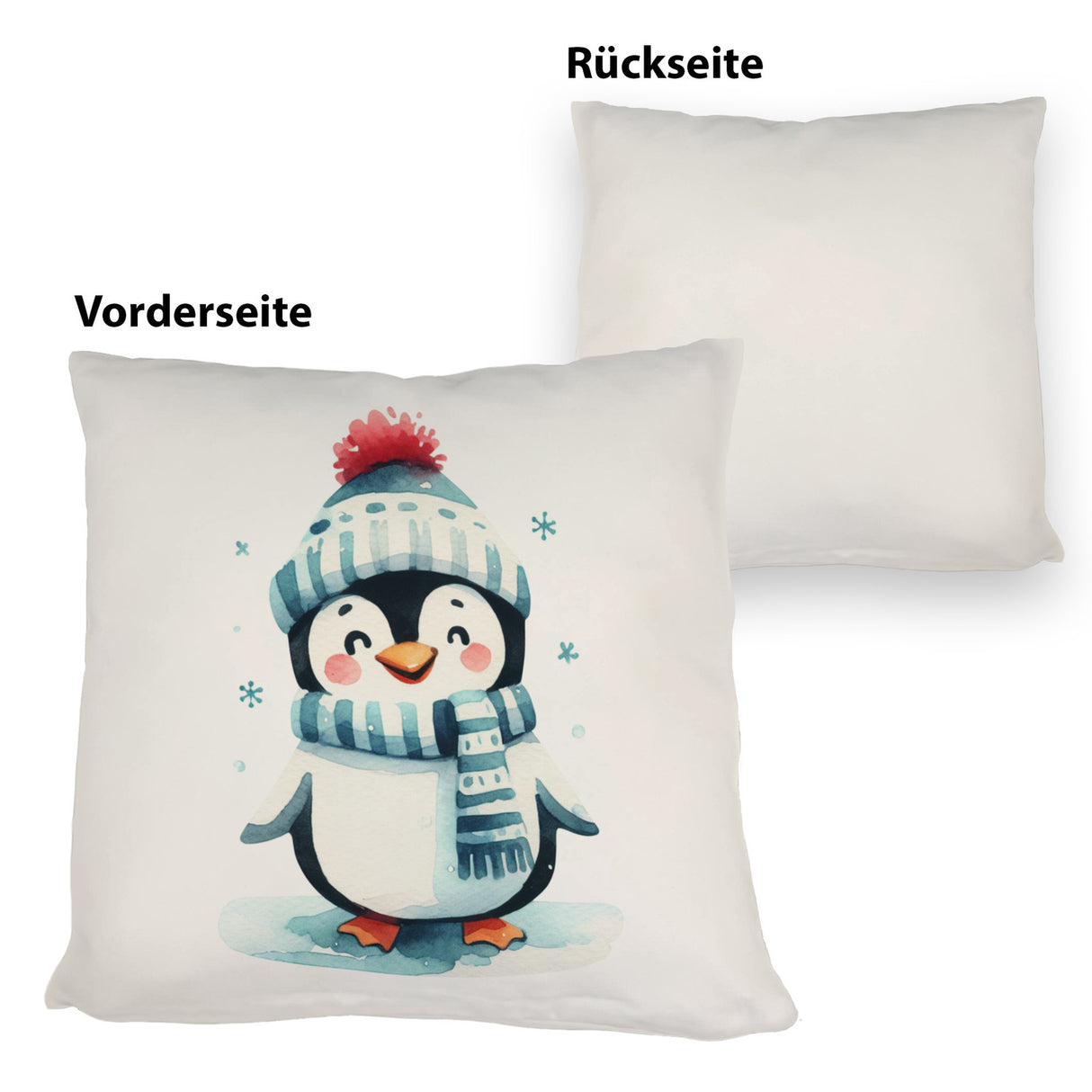 lustiger Pinguin Kissen
