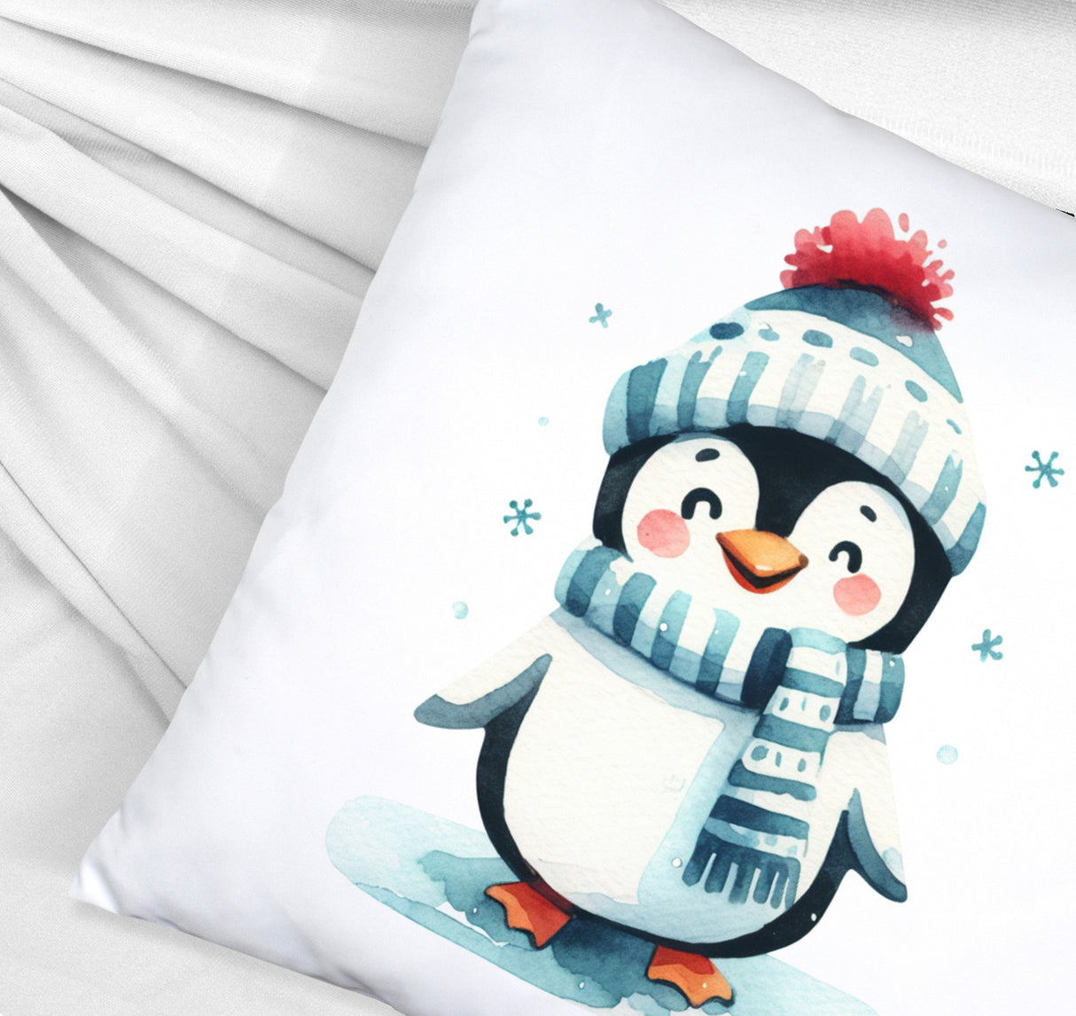 lustiger Pinguin Kissen