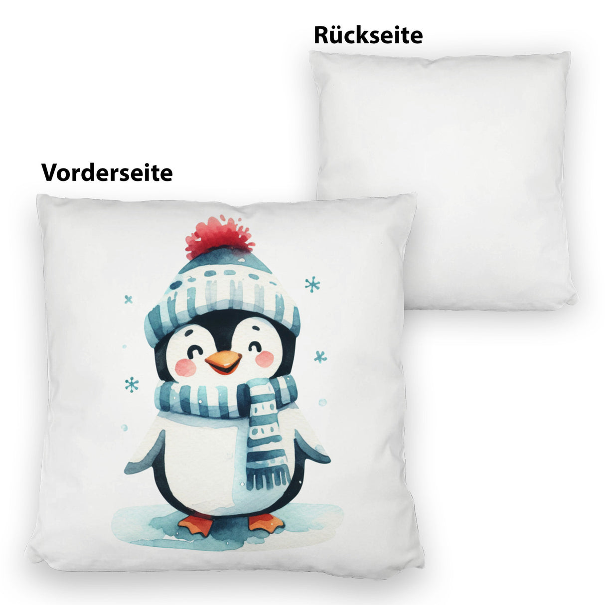 lustiger Pinguin Kissen