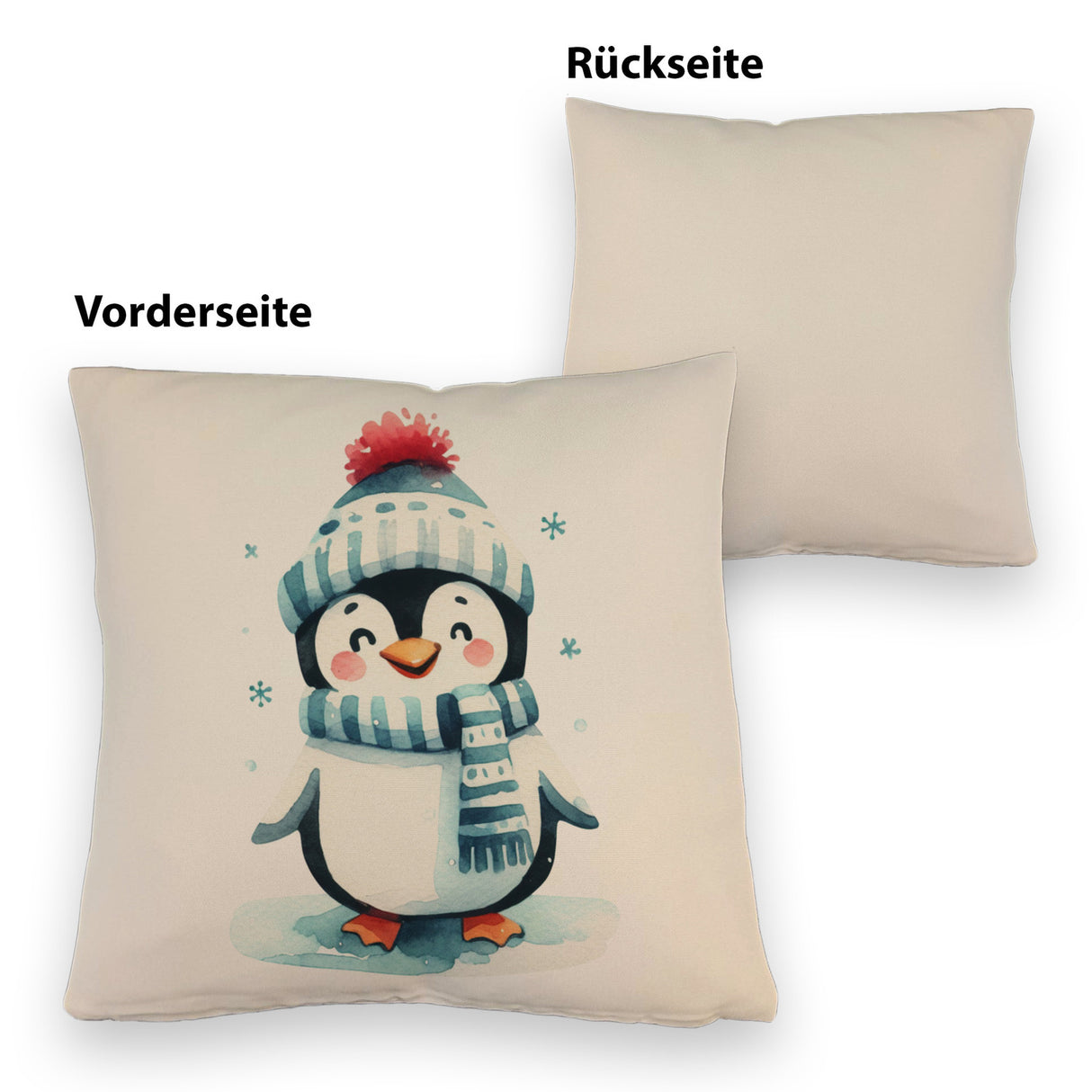 lustiger Pinguin Kissen