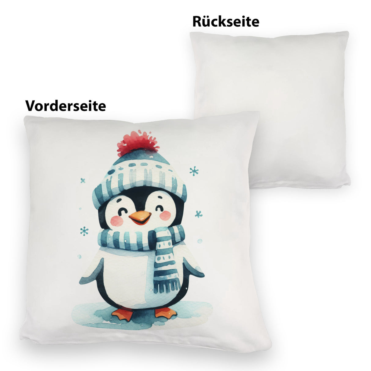 lustiger Pinguin Kissen