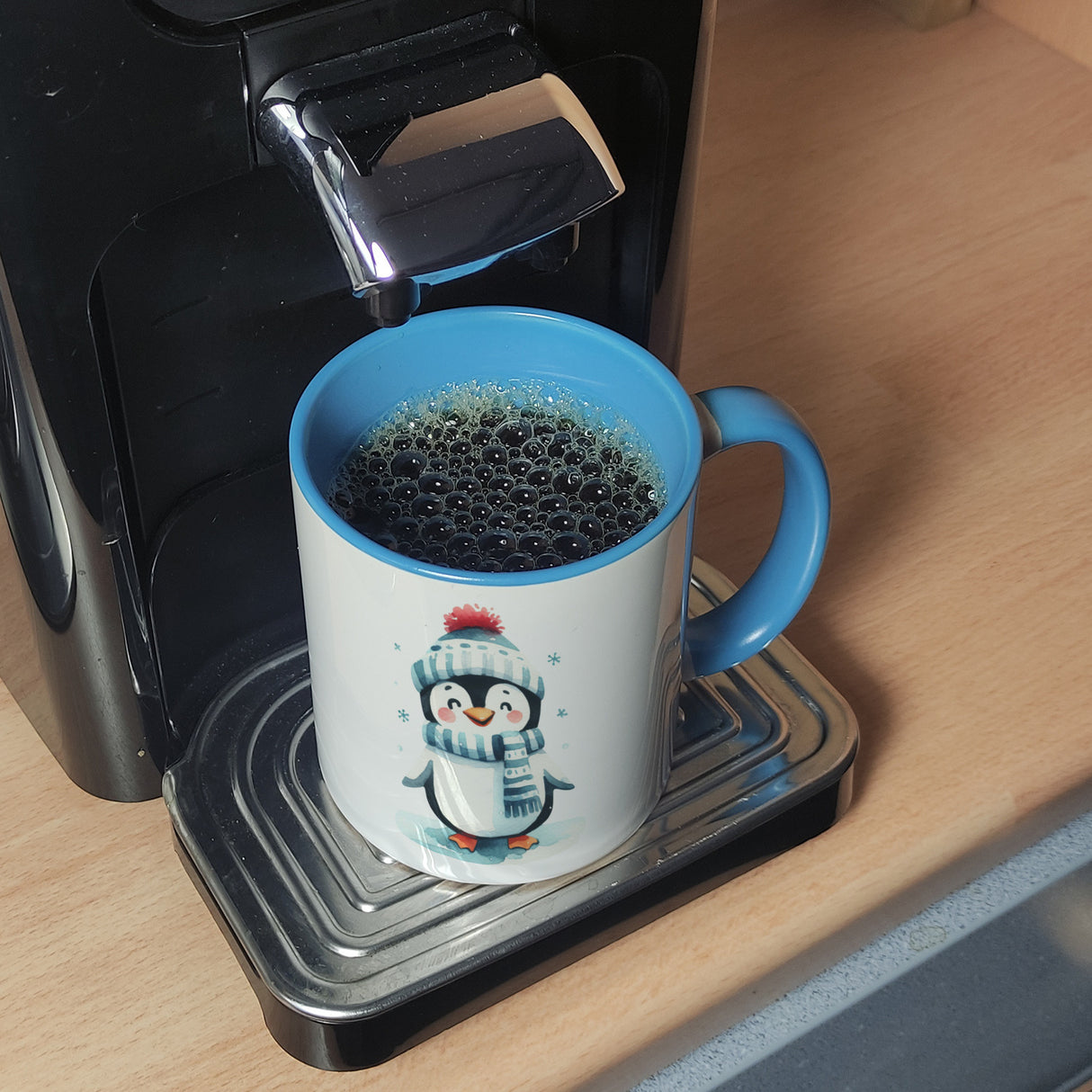 lustiger Pinguin Kaffeebecher