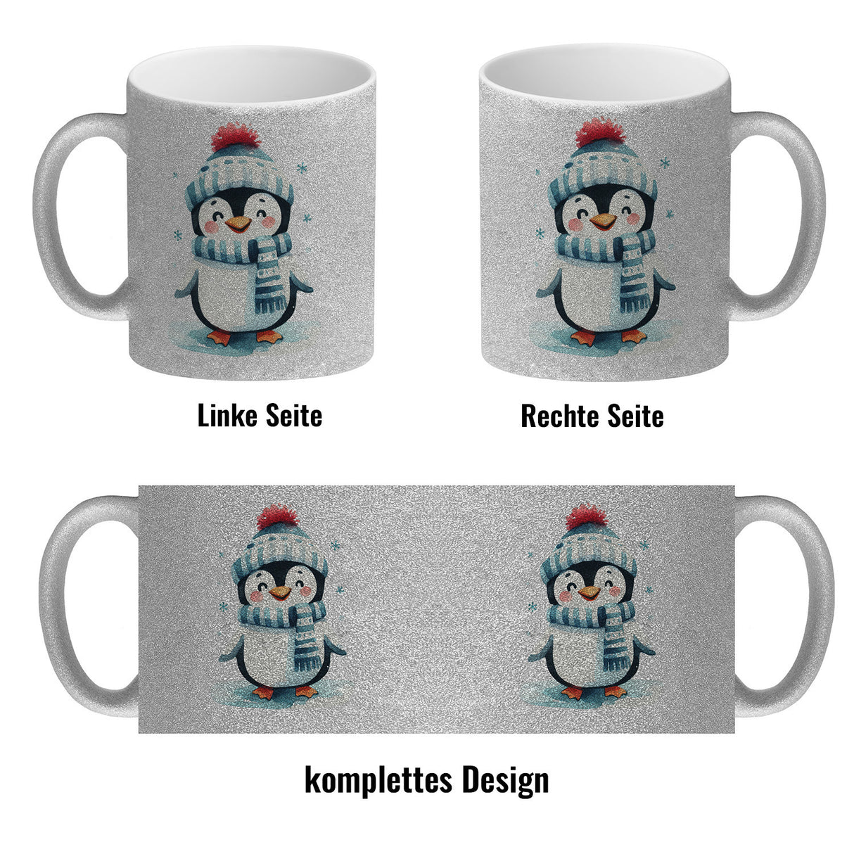 lustiger Pinguin Kaffeebecher