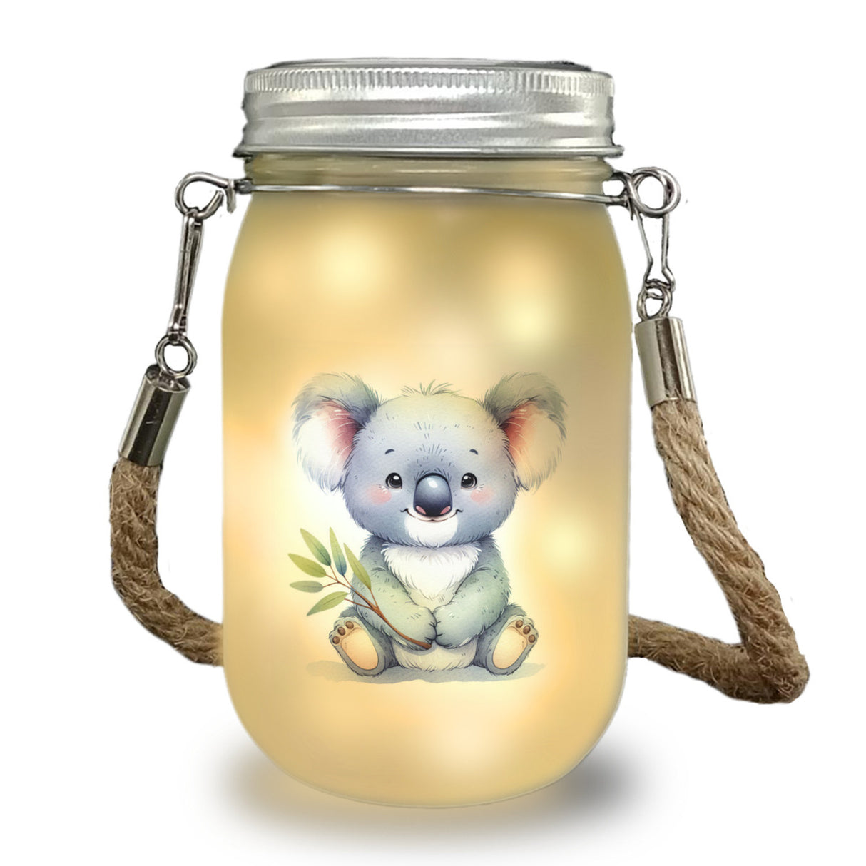 sitzender Koala Solarlicht