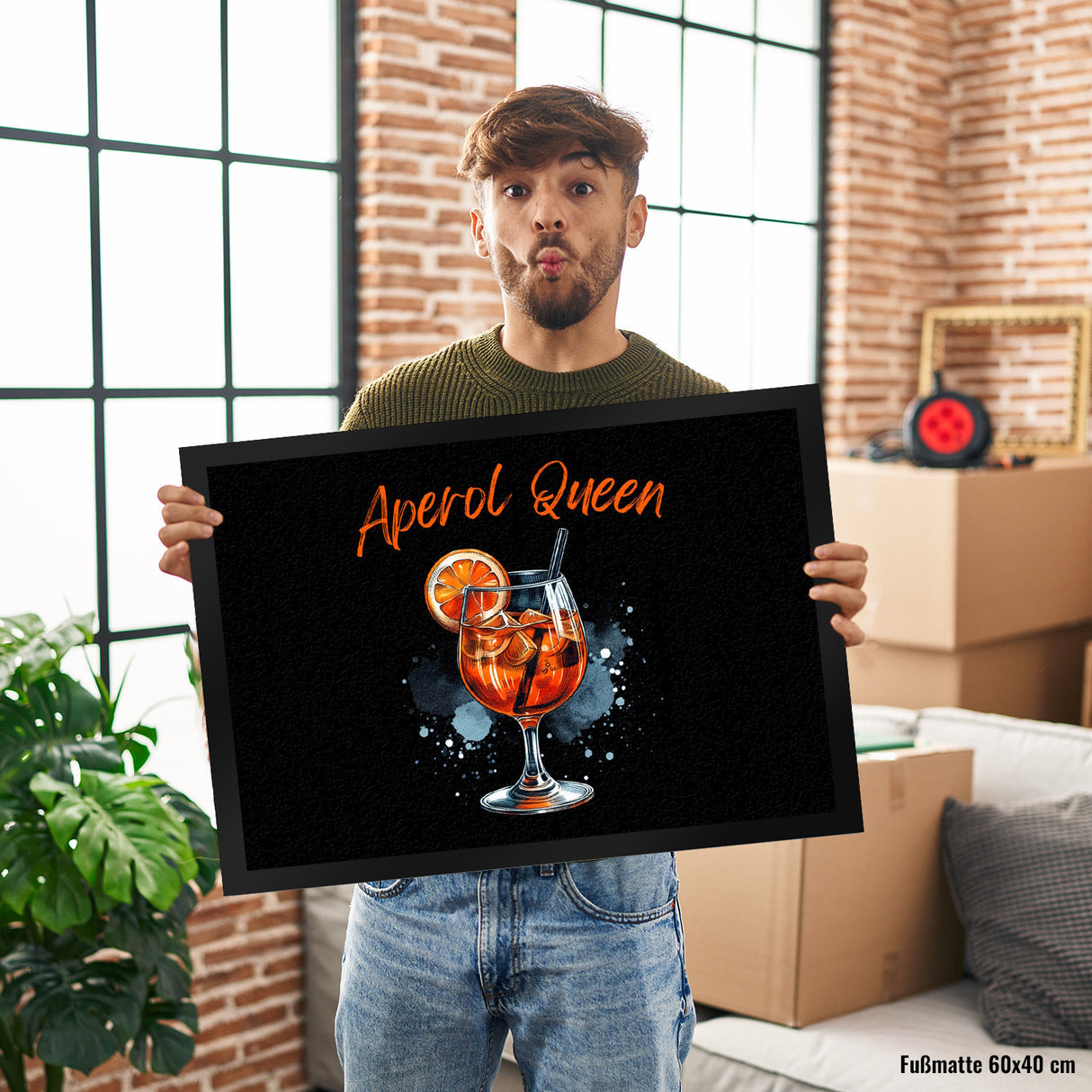 Aperol Queen Fußmatte in 35x50 cm