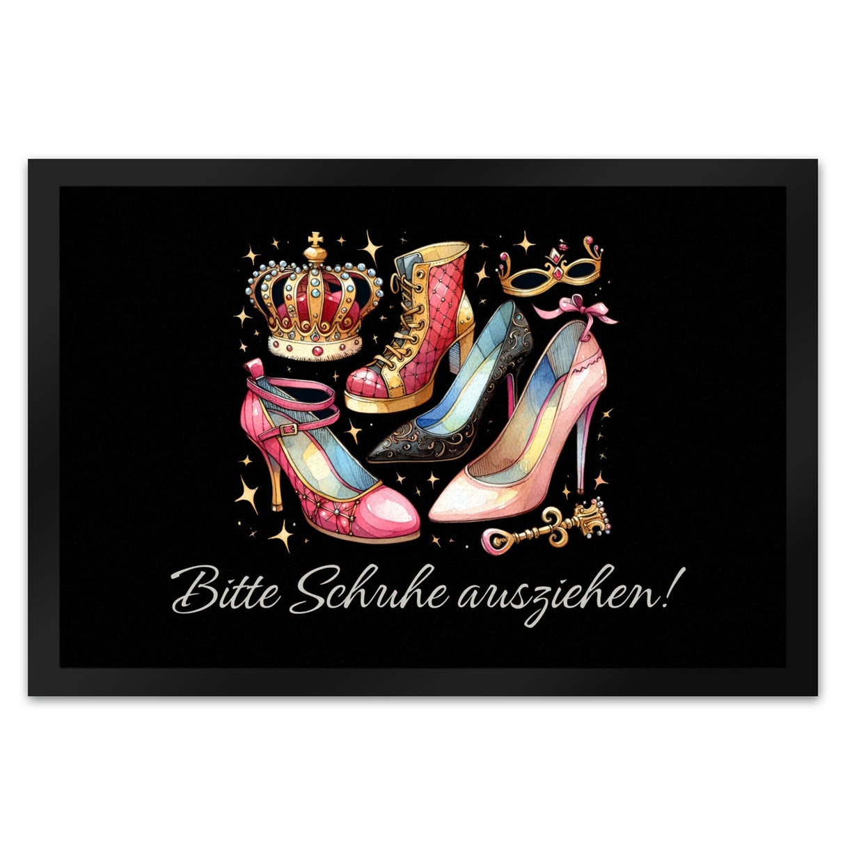 Schuhe ausziehen Fußmatte in 35x50 cm mit Spruch Bitte Schuhe ausziehen