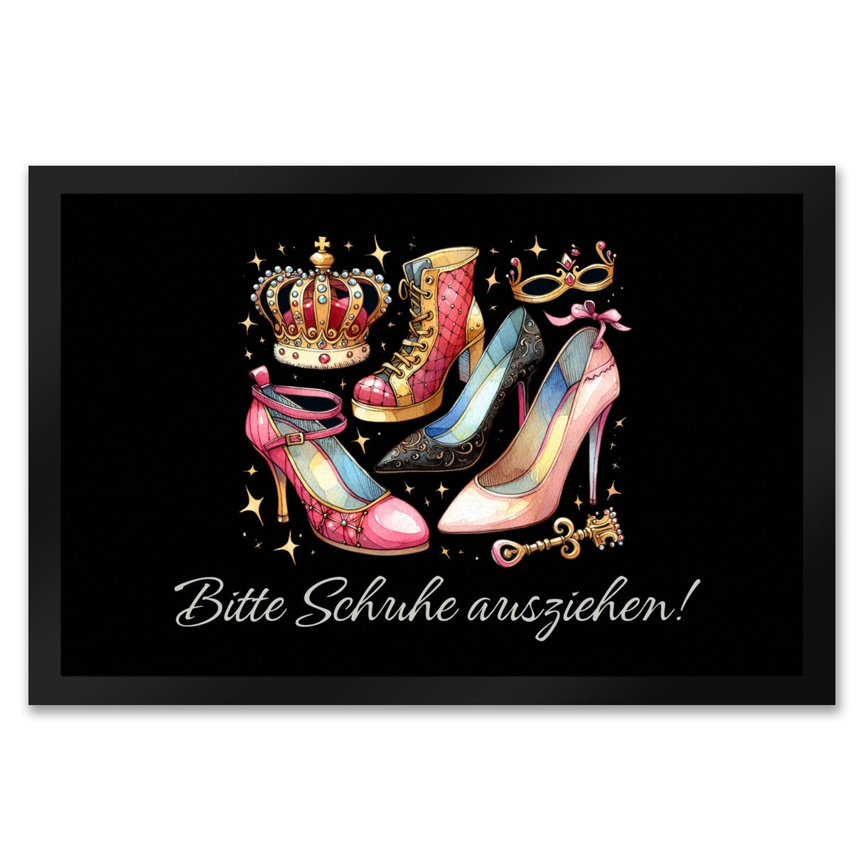 Schuhe ausziehen Fußmatte in 35x50 cm mit Spruch Bitte Schuhe ausziehen