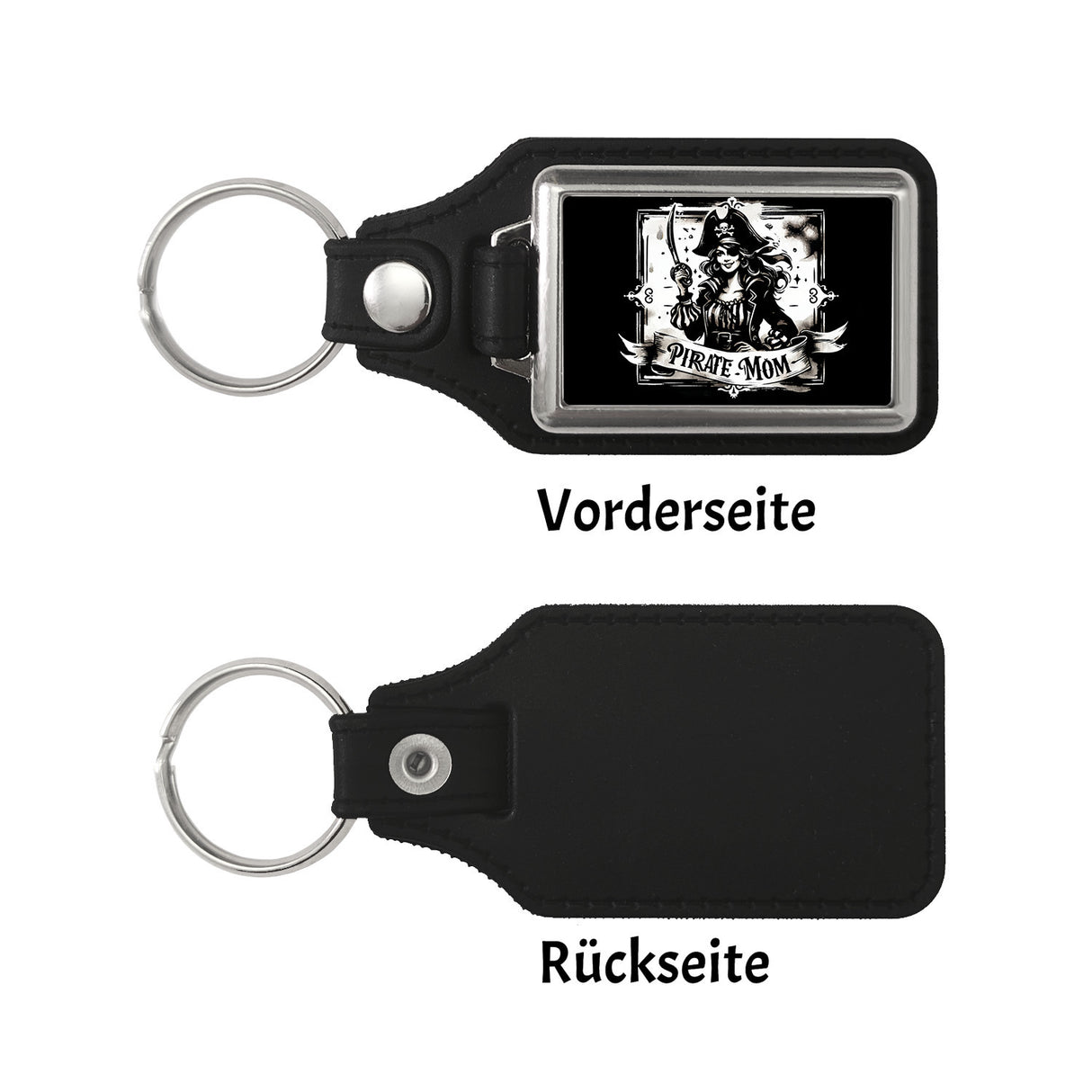 Piratenbraut mit Säbel Schlüsselanhänger mit Spruch Pirate Mom