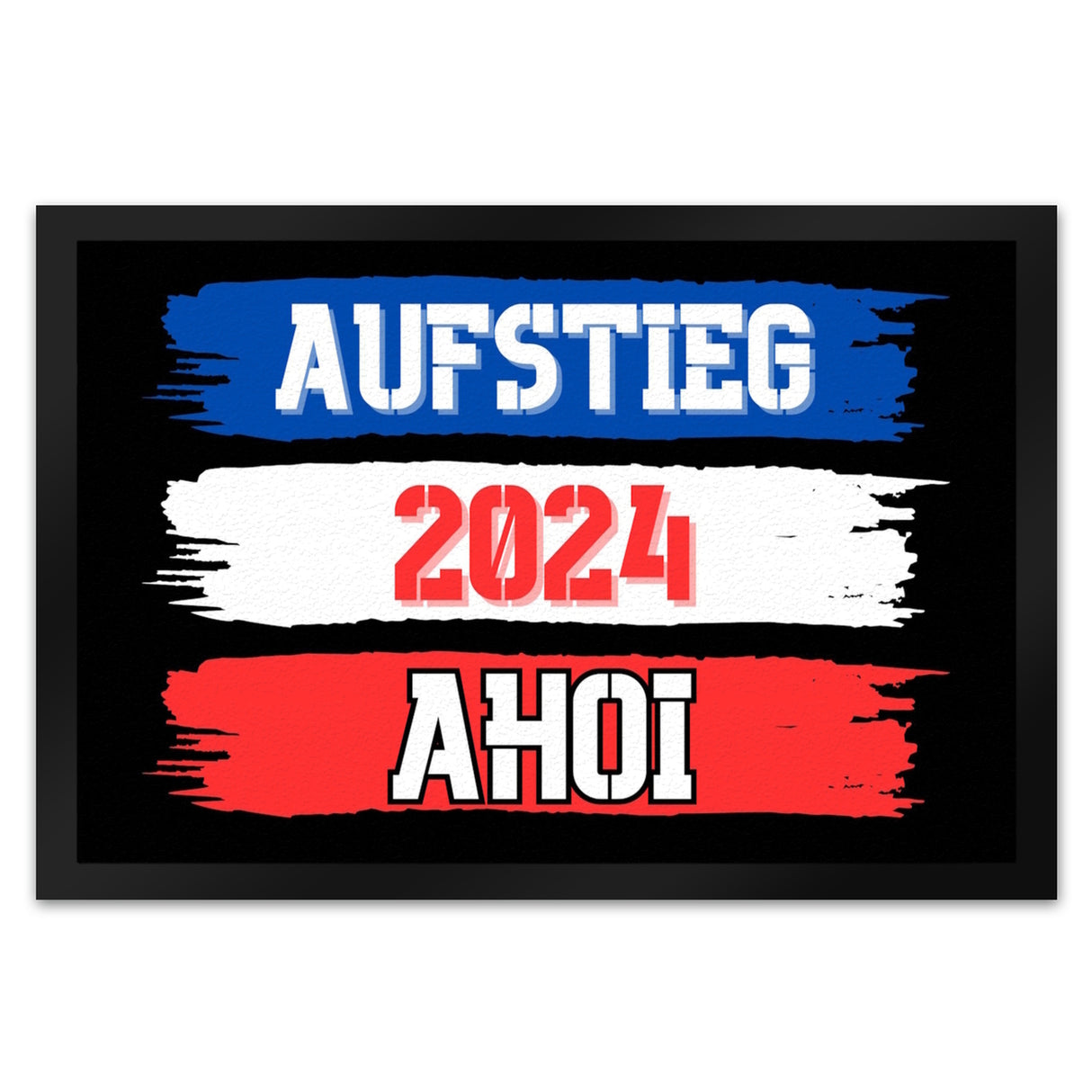 Kiel Aufstieg 2024 Fußmatte in 35x50 cm mit Spruch Ahoi