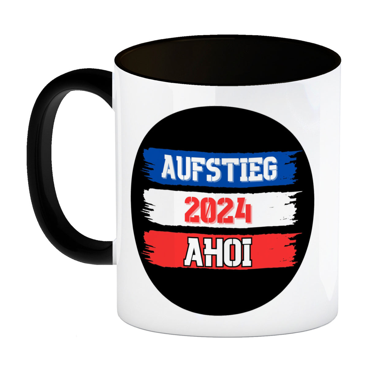 Kiel Aufstieg 2024 Kaffeebecher mit Spruch Ahoi