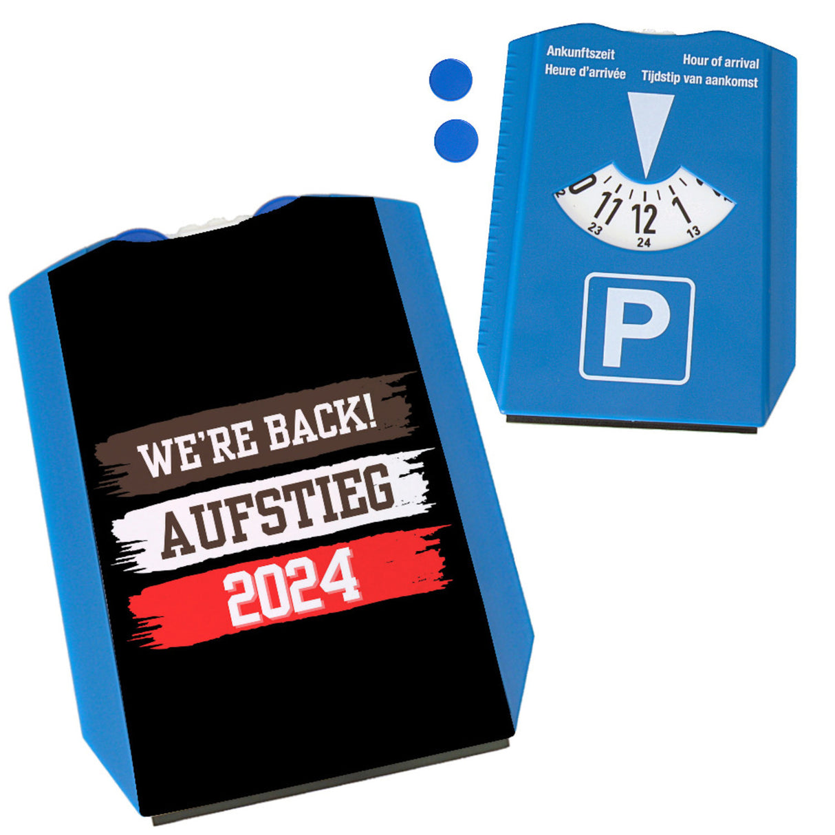 St. Pauli Aufstieg 2024 Parkscheibe mit Spruch We're back