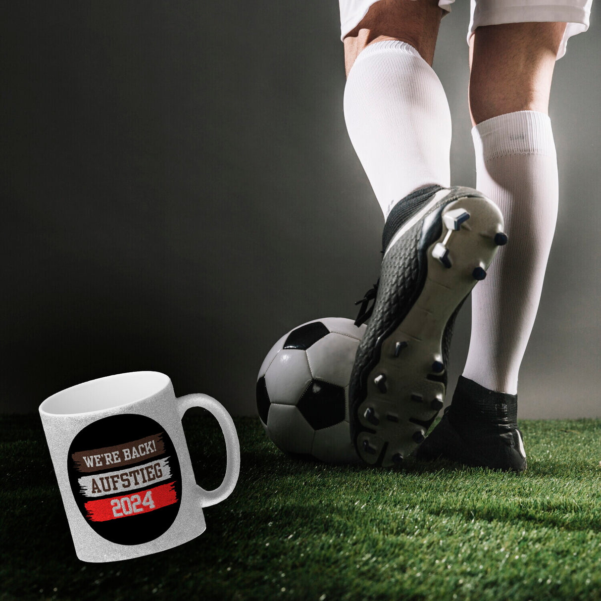 St. Pauli Aufstieg 2024 Kaffeebecher mit Spruch We're back