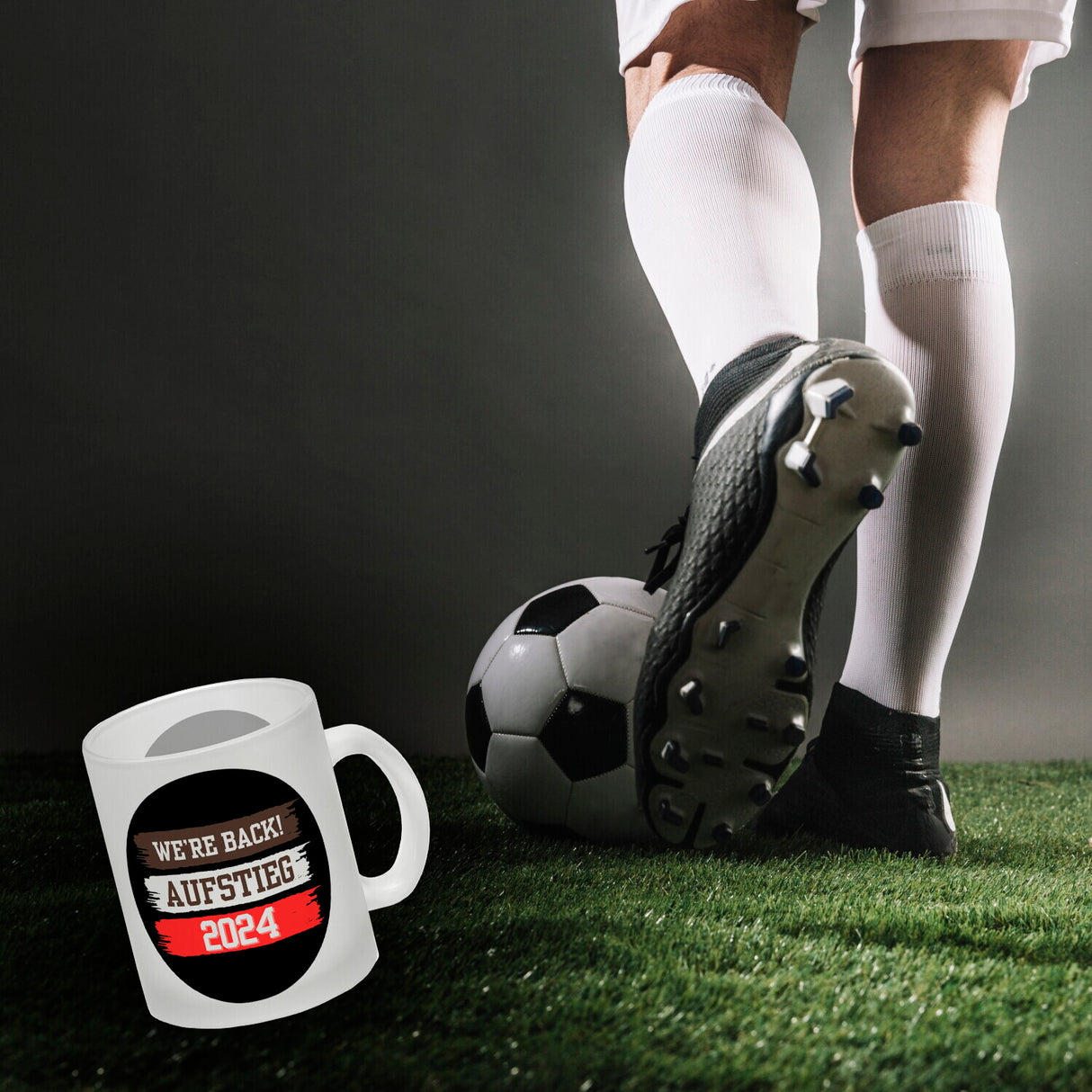 St. Pauli Aufstieg 2024 Kaffeebecher mit Spruch We're back