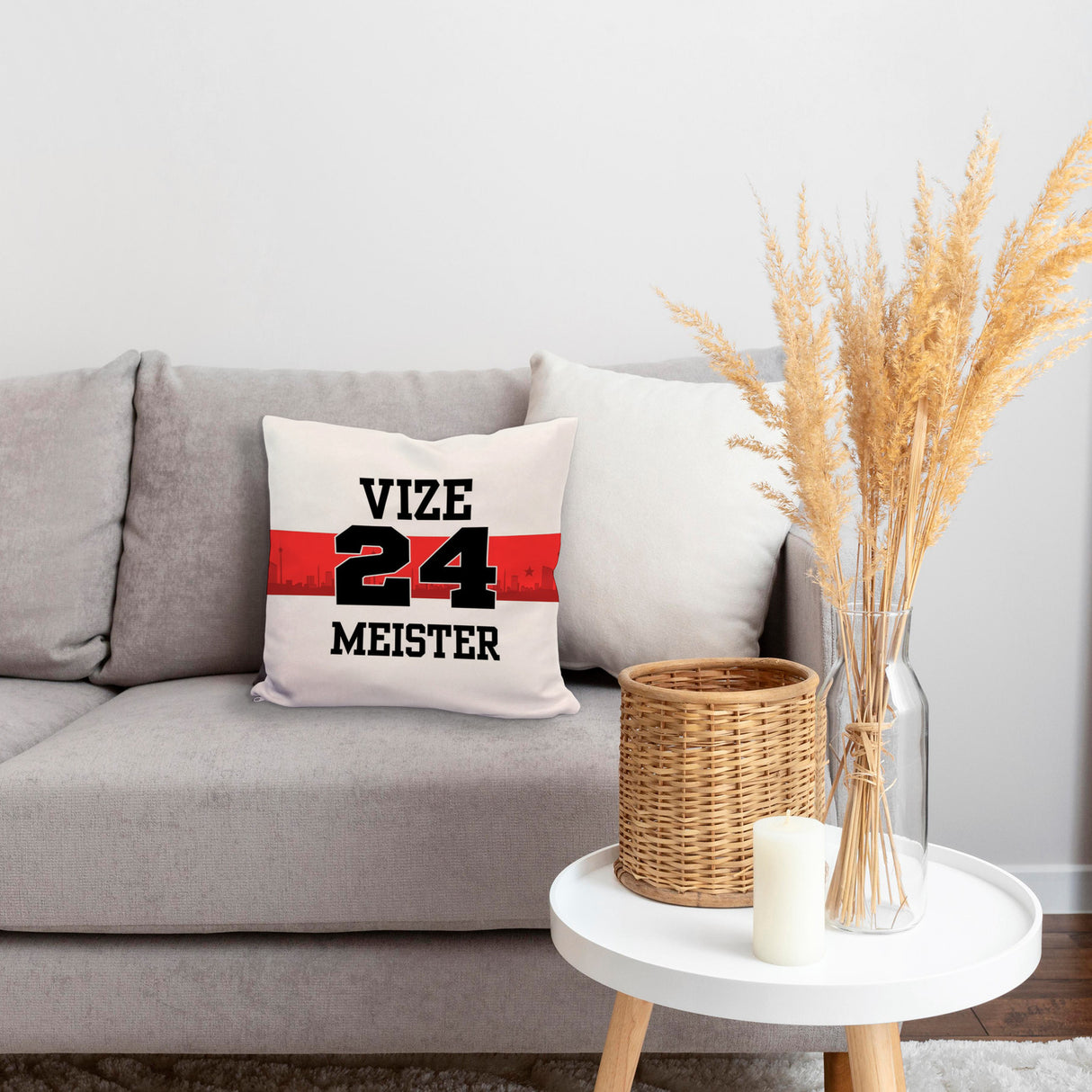 Stuttgart Brustring Kissen mit Spruch Vizemeister 2024