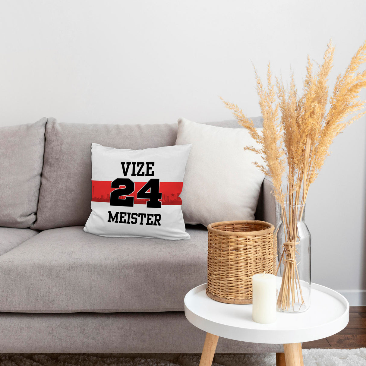 Stuttgart Brustring Kissen mit Spruch Vizemeister 2024