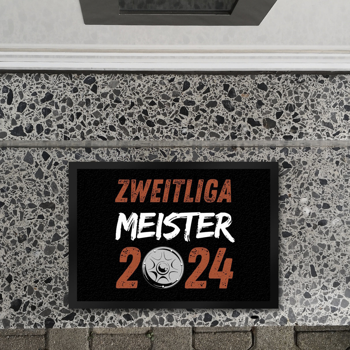 St. Pauli Meisterschale Fußmatte in 35x50 cm mit Spruch Zweitliga Meister 2024