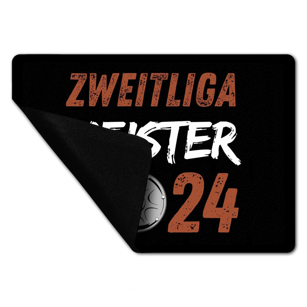 St. Pauli Meisterschale Fußmatte in 35x50 cm ohne Rand mit Spruch Zweitliga Meister 2024