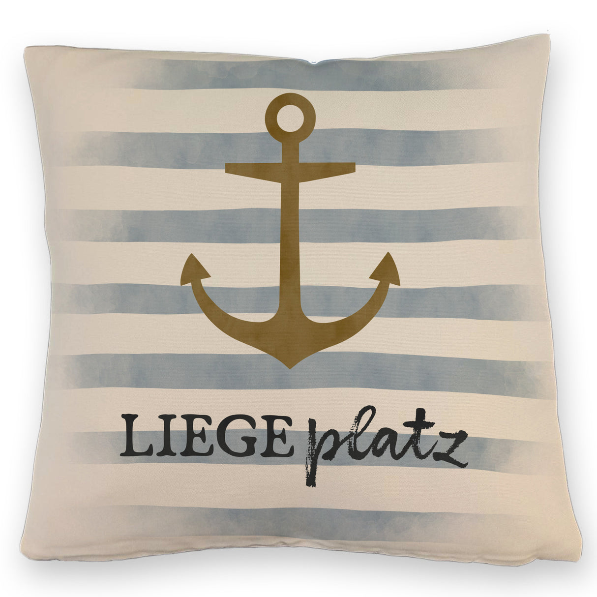 Anker Kissen mit Spruch Liegeplatz