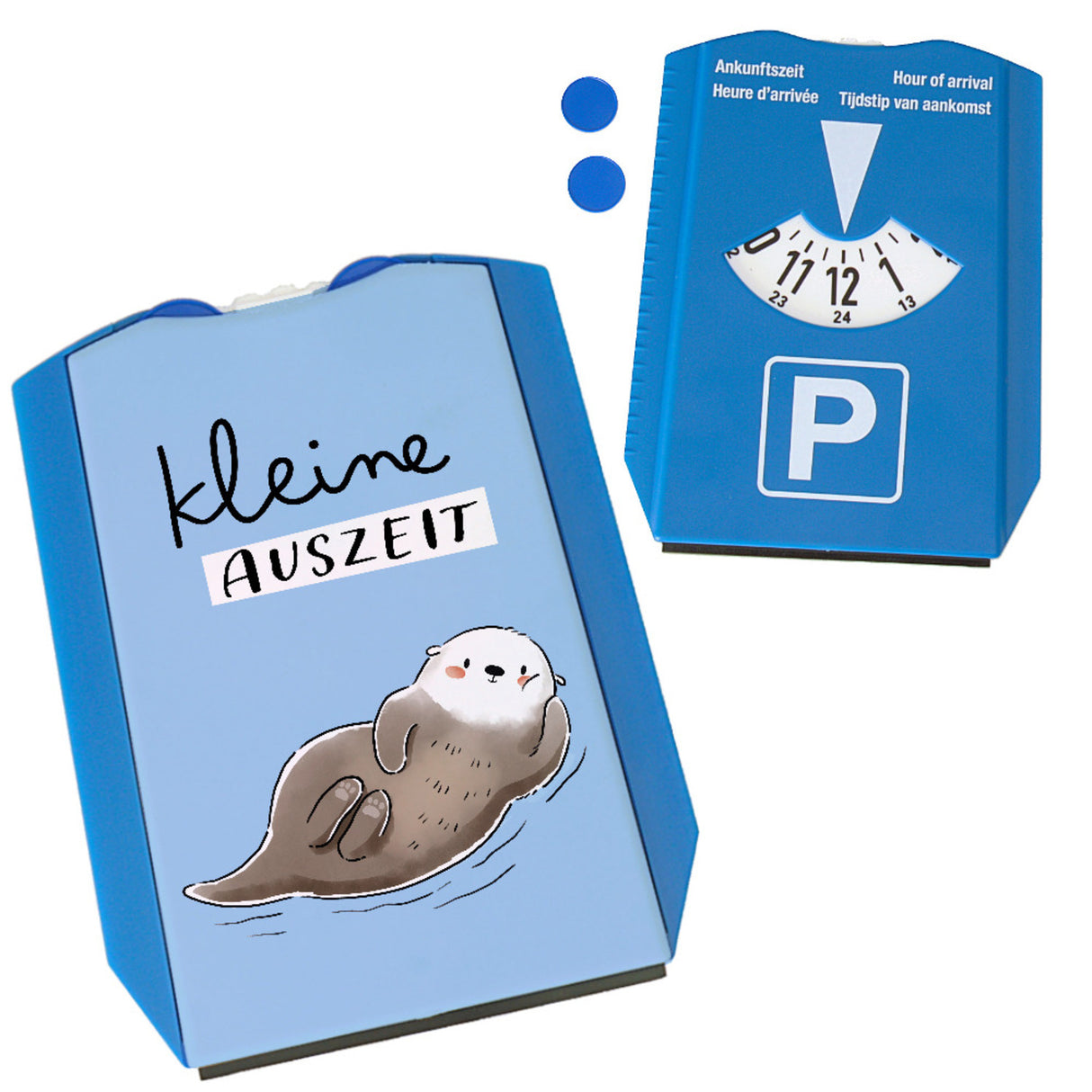 Otter Parkscheibe mit Spruch Kleine Auszeit