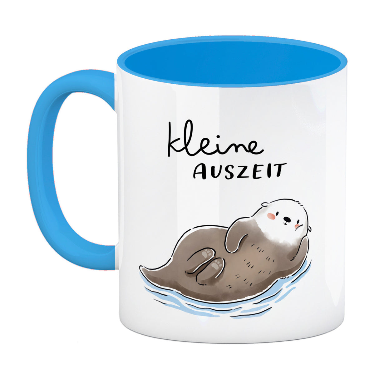 Otter Kaffeebecher mit Spruch Kleine Auszeit