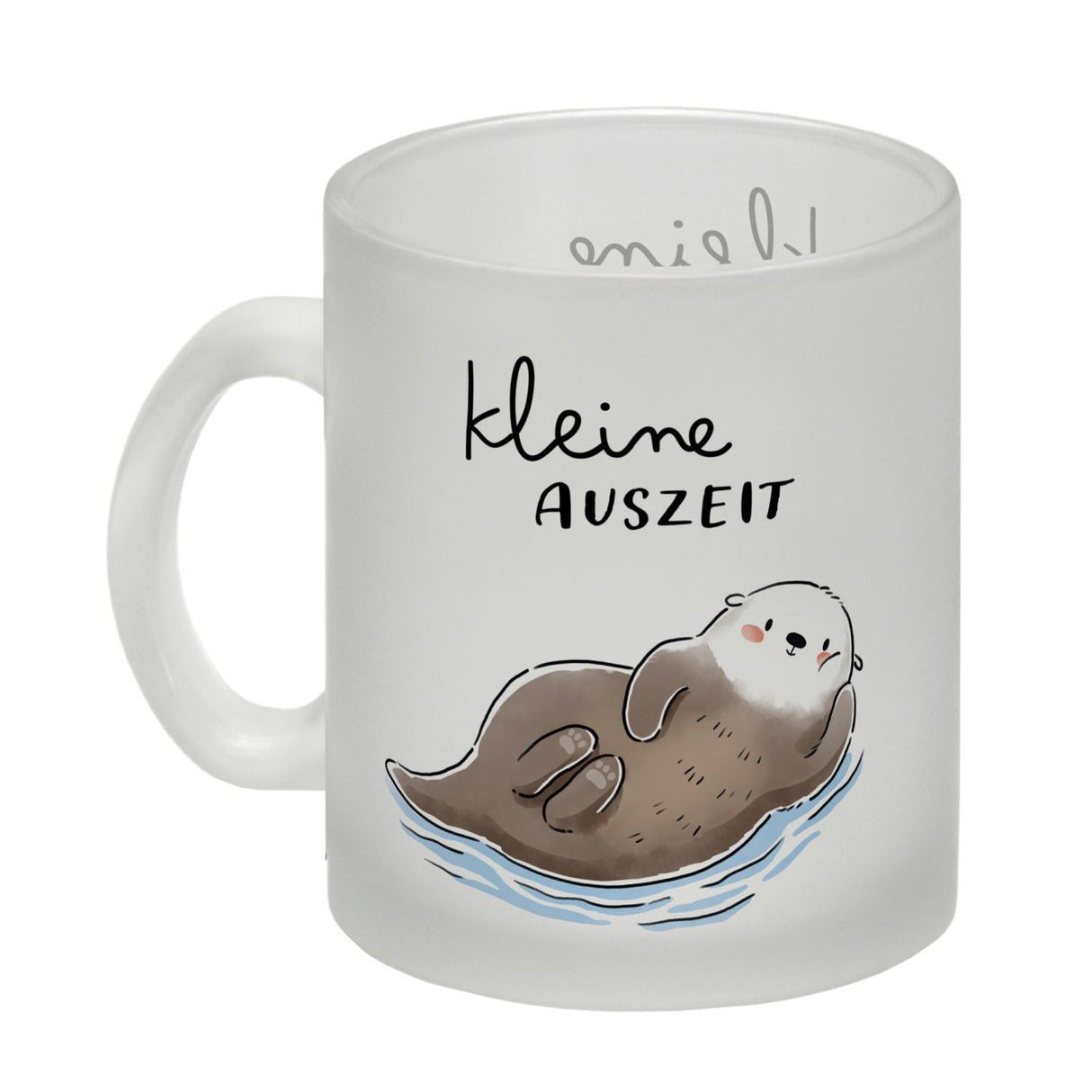 Otter Kaffeebecher mit Spruch Kleine Auszeit