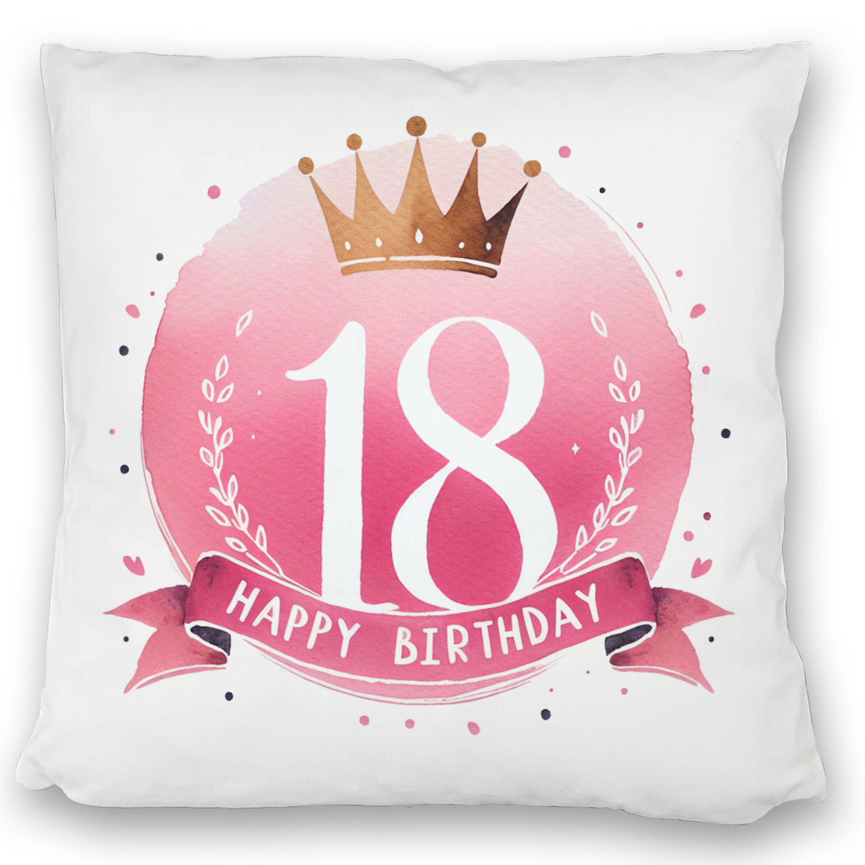 Happy Birthday 18 Krone Kissen