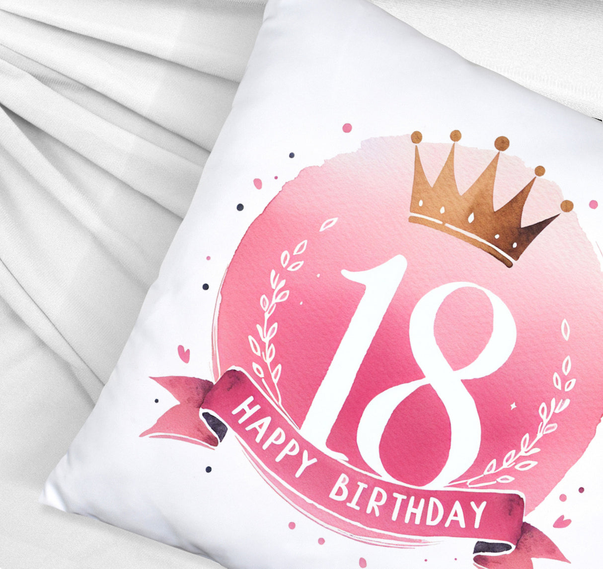 Happy Birthday 18 Krone Kissen