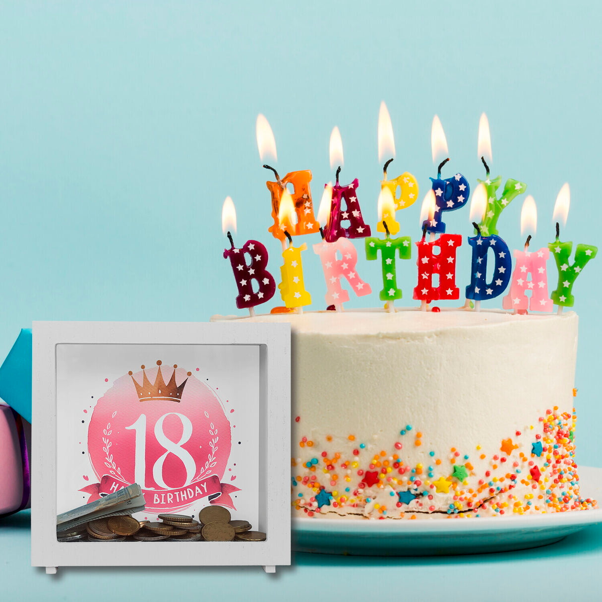 Happy Birthday 18 Krone Spardose