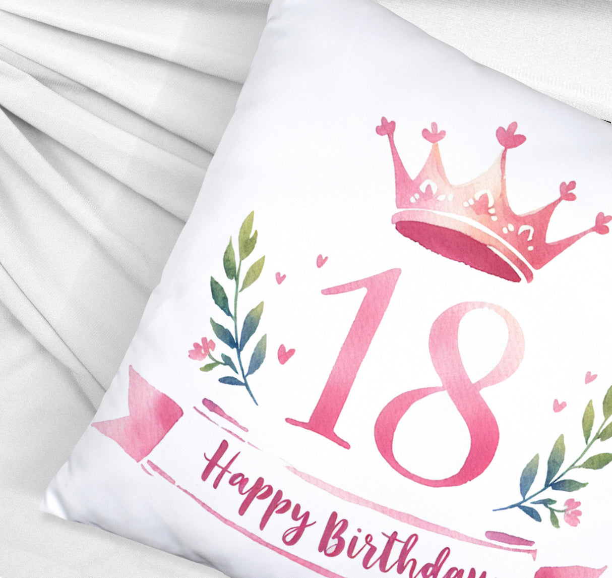 Happy Birthday 18 Krone Kissen