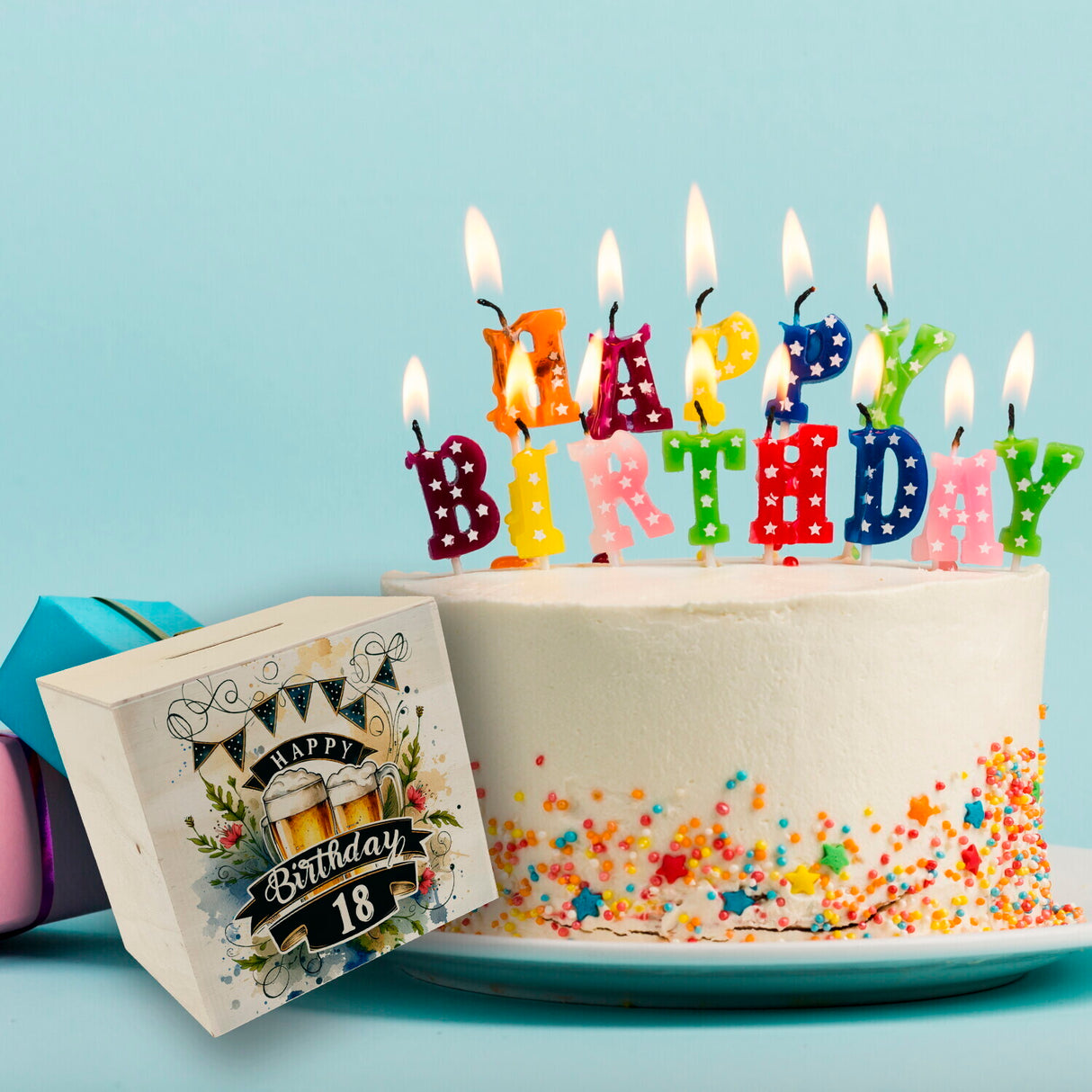 Happy Birthday 18 Bierkrug Spardose